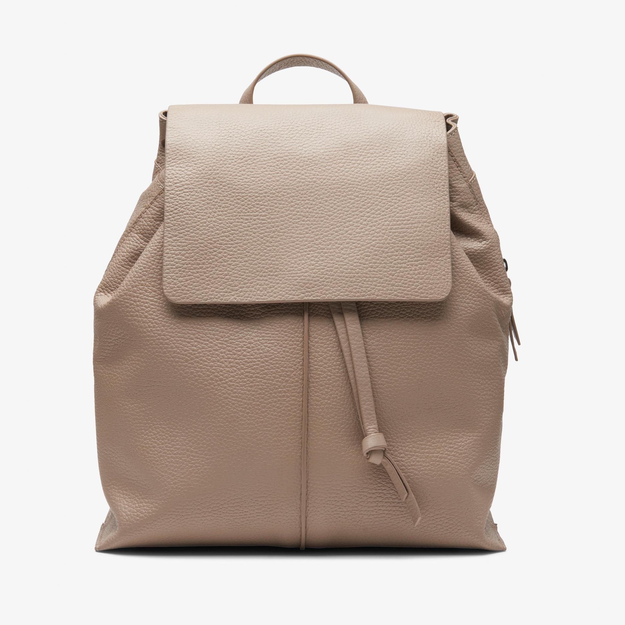 Raelyn Tie Sand Leather Backpack, view 1 of 4