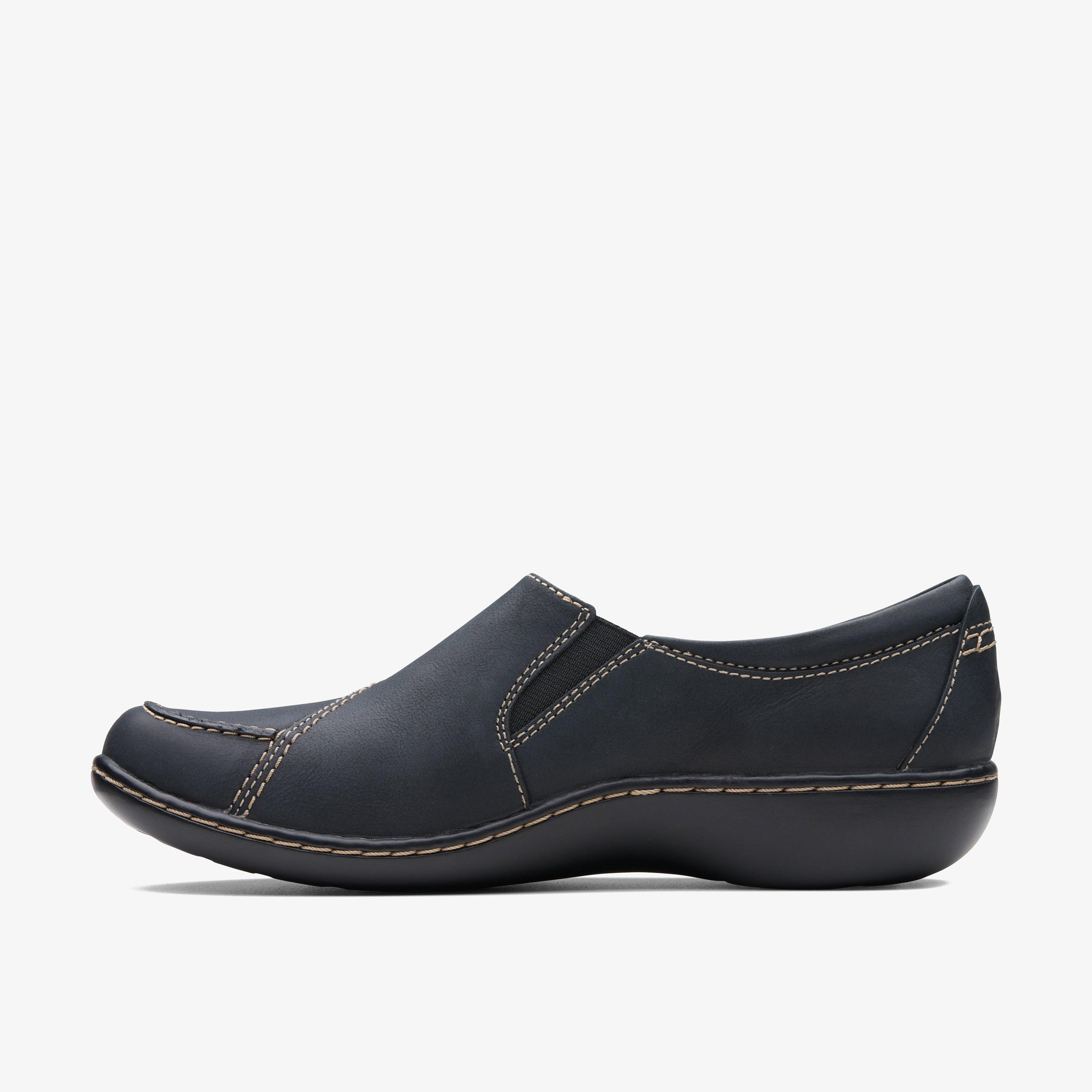 Womens Ashland Lane Black Slip Ons Clarks Outlet