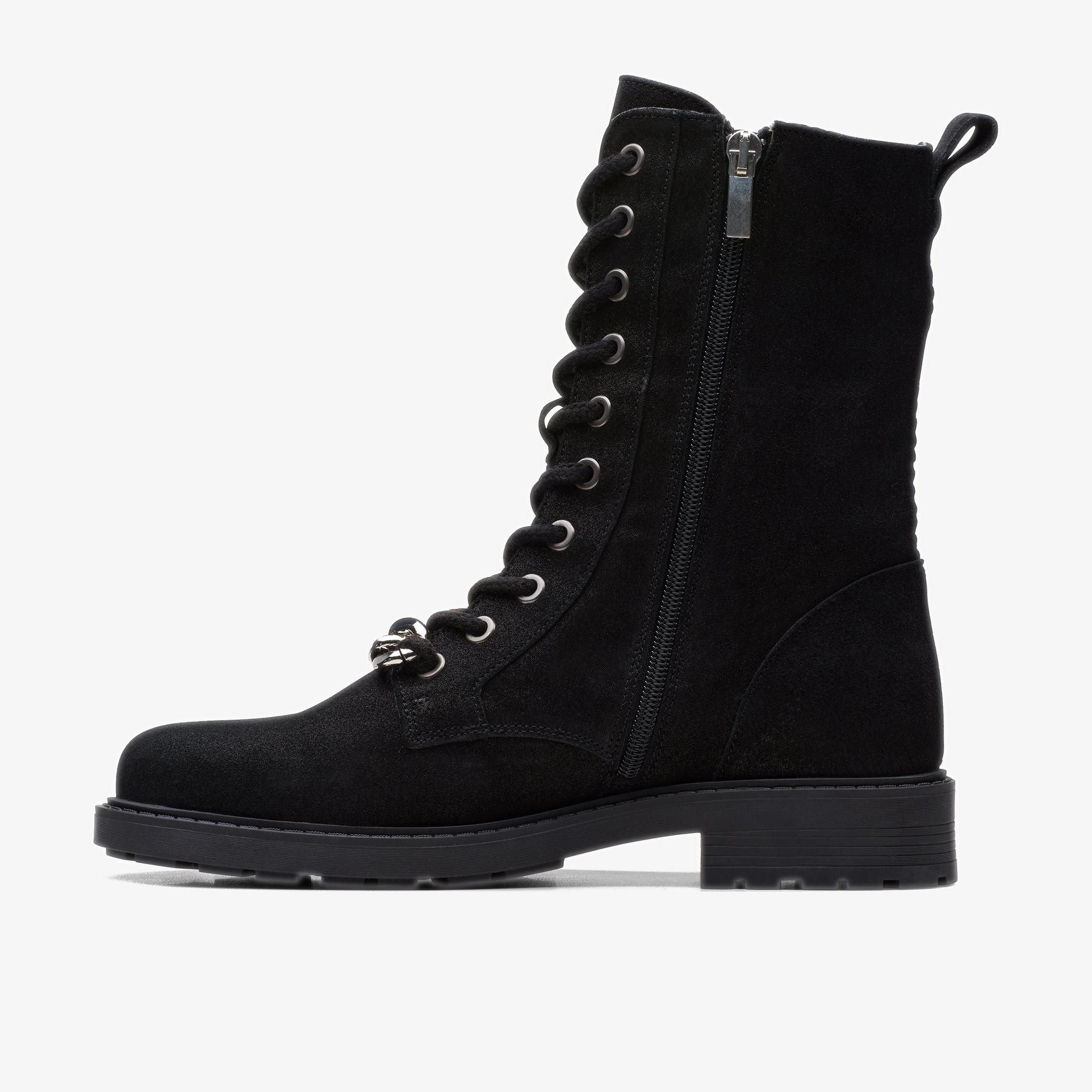 WOMENS Orinoco 2 Style Black Metallic Ankle Boots | Clarks Outlet