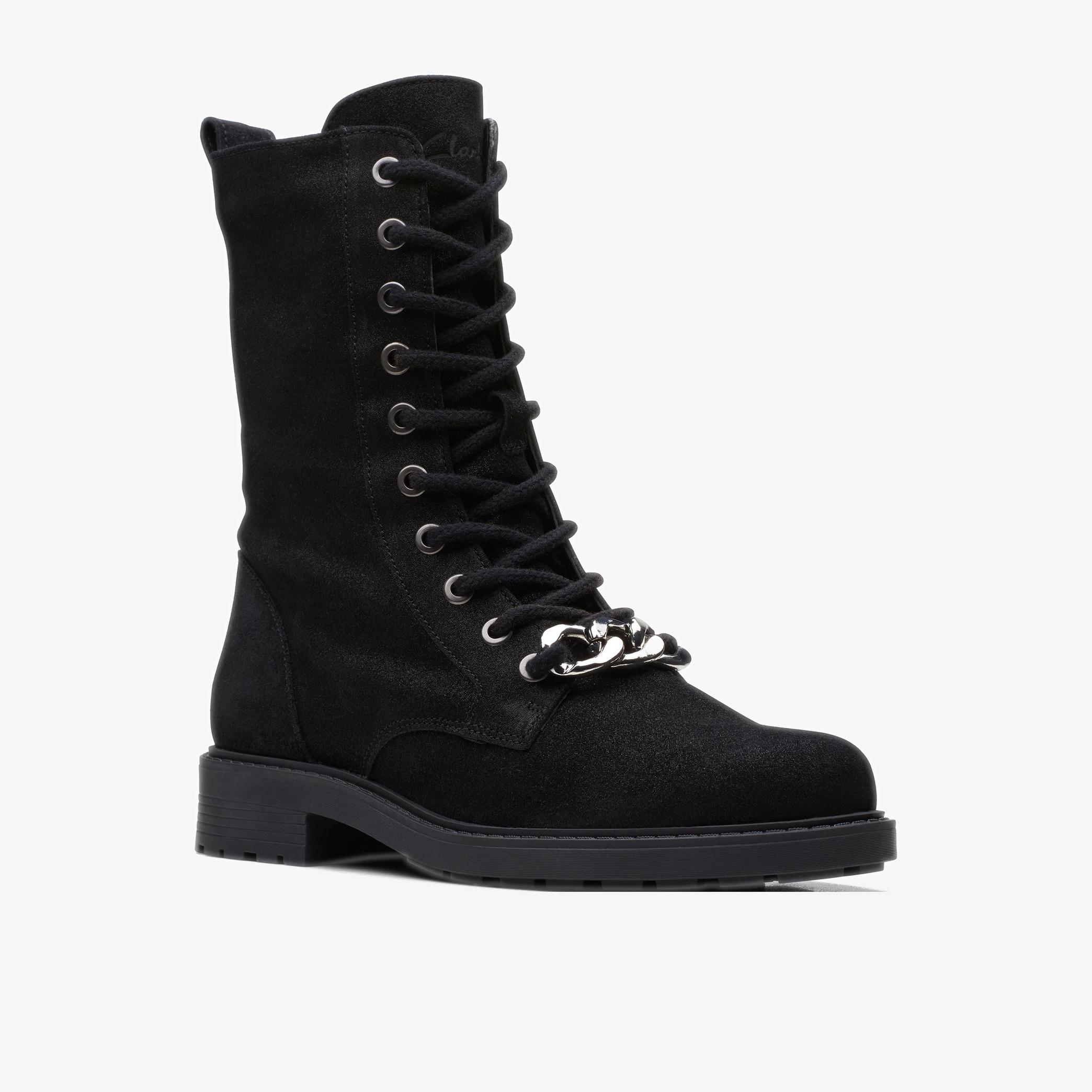 Orinoco2 Style Black Metallic Ankle Boots, view 3 of 6