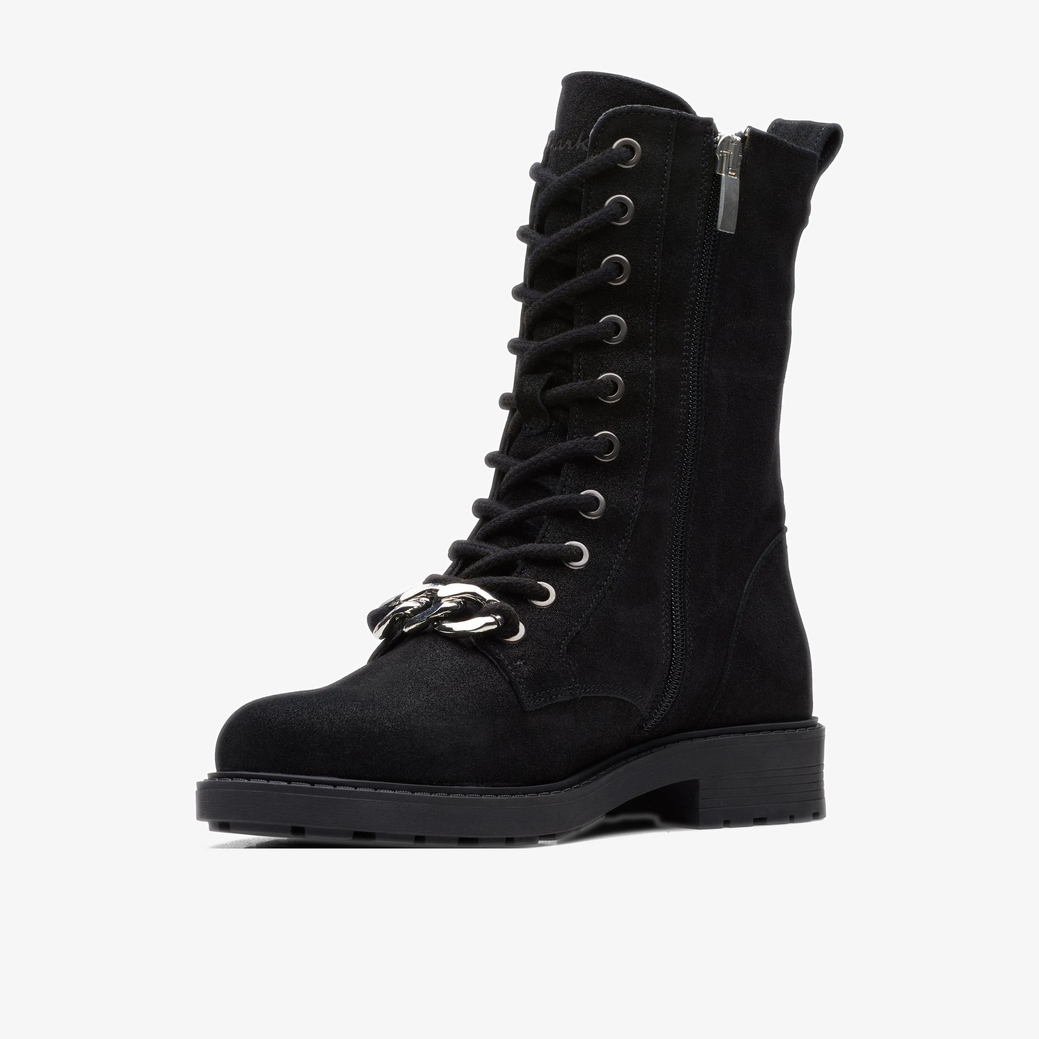 Orinoco2 Style Black Metallic Ankle Boots, view 4 of 6