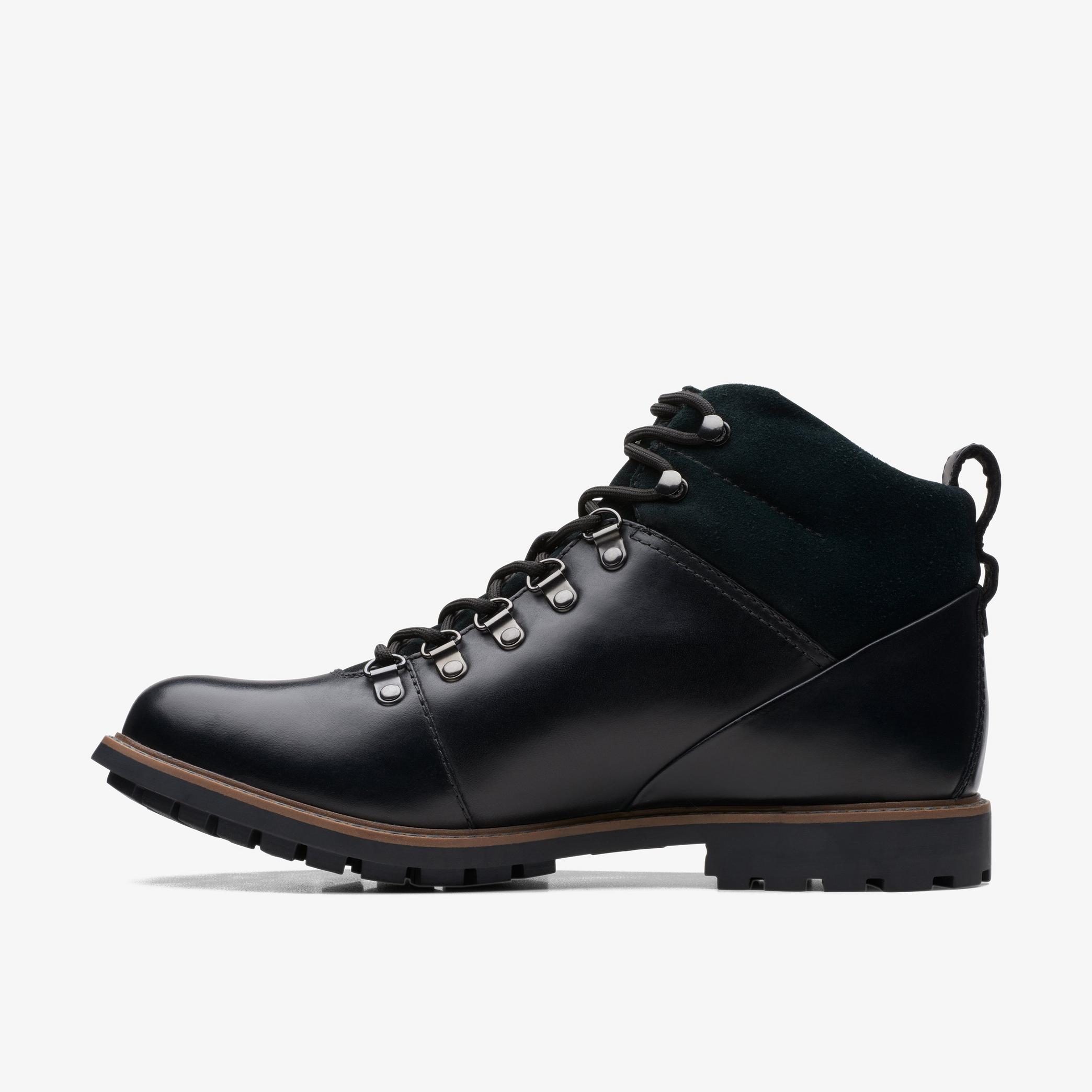 Westcombe Hi Waterproof Black Warmlined Leather Ankle Boots, view 2 of 6