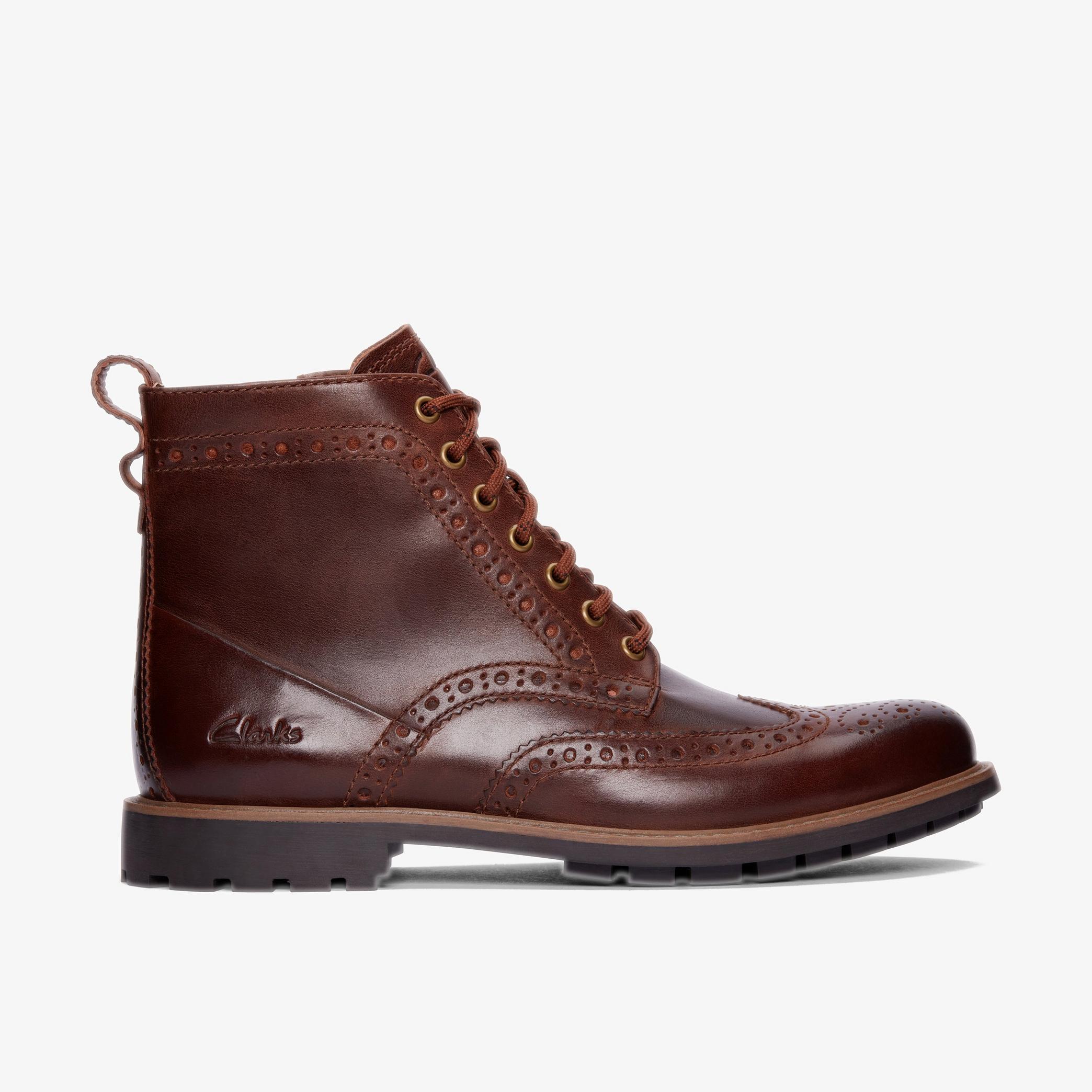 WestcombeLimit Brown Leather Ankle Boots, view 1 of 6