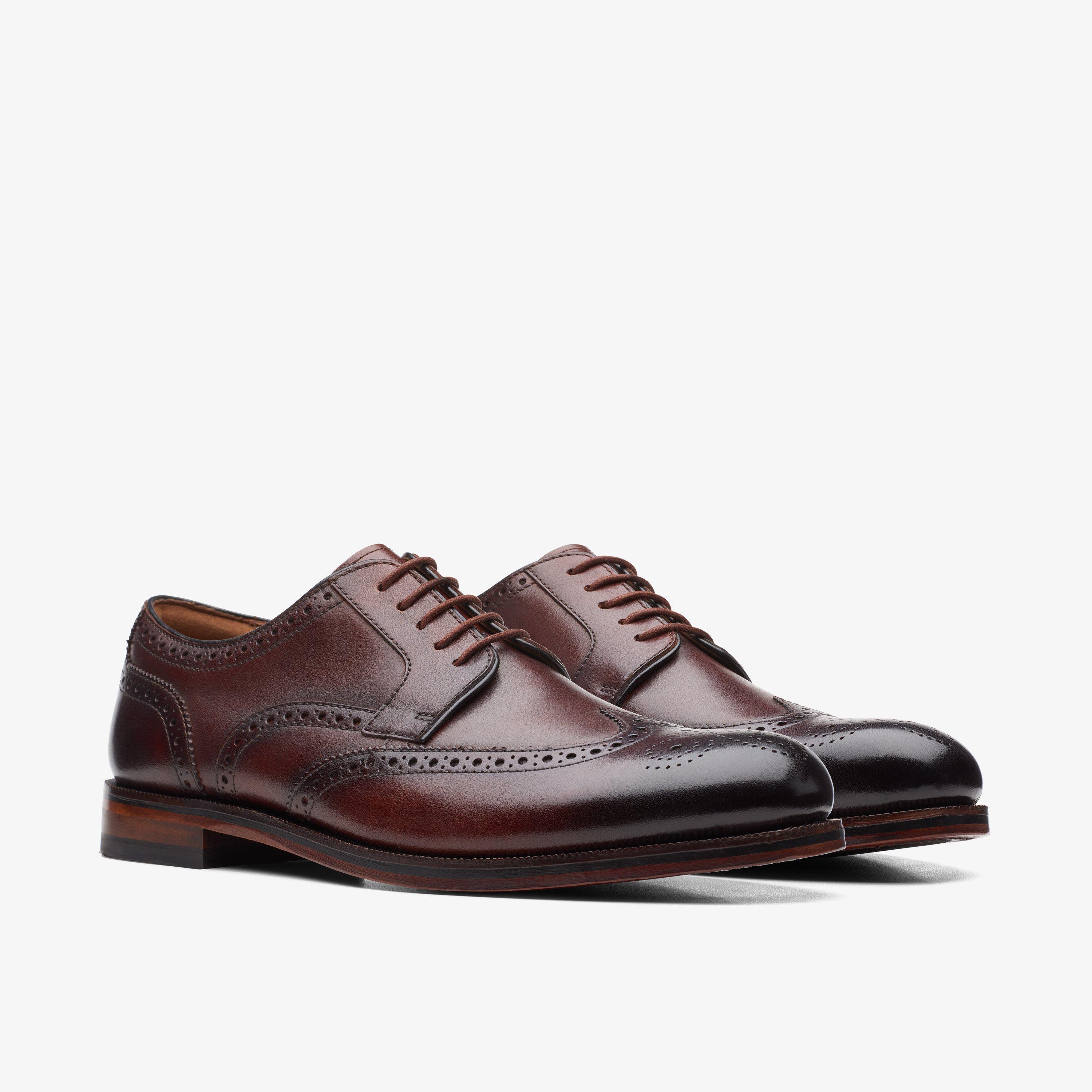 Mens dark hot sale tan brogues