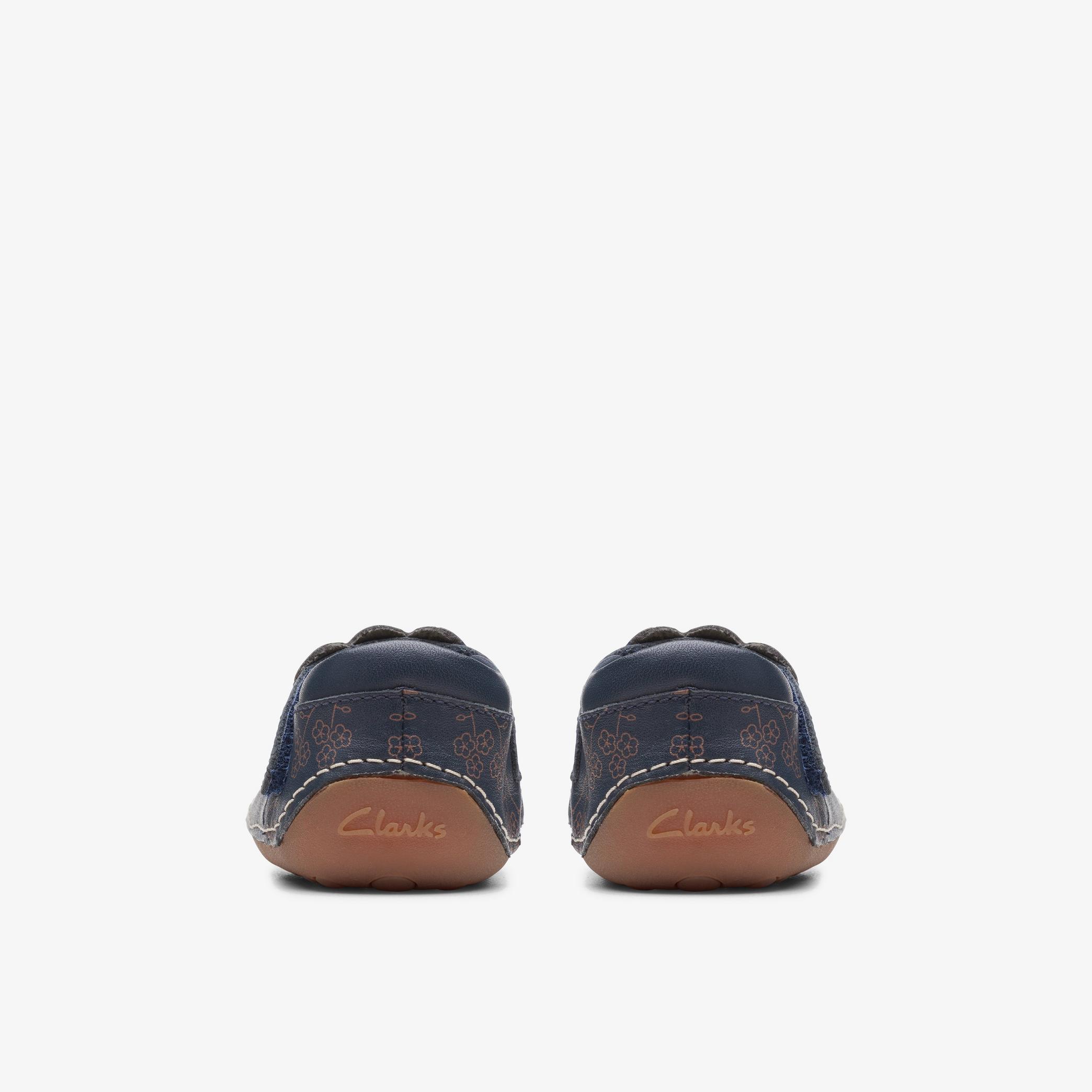 Tiny Flora Toddler Navy Combination Shoes, view 5 of 6