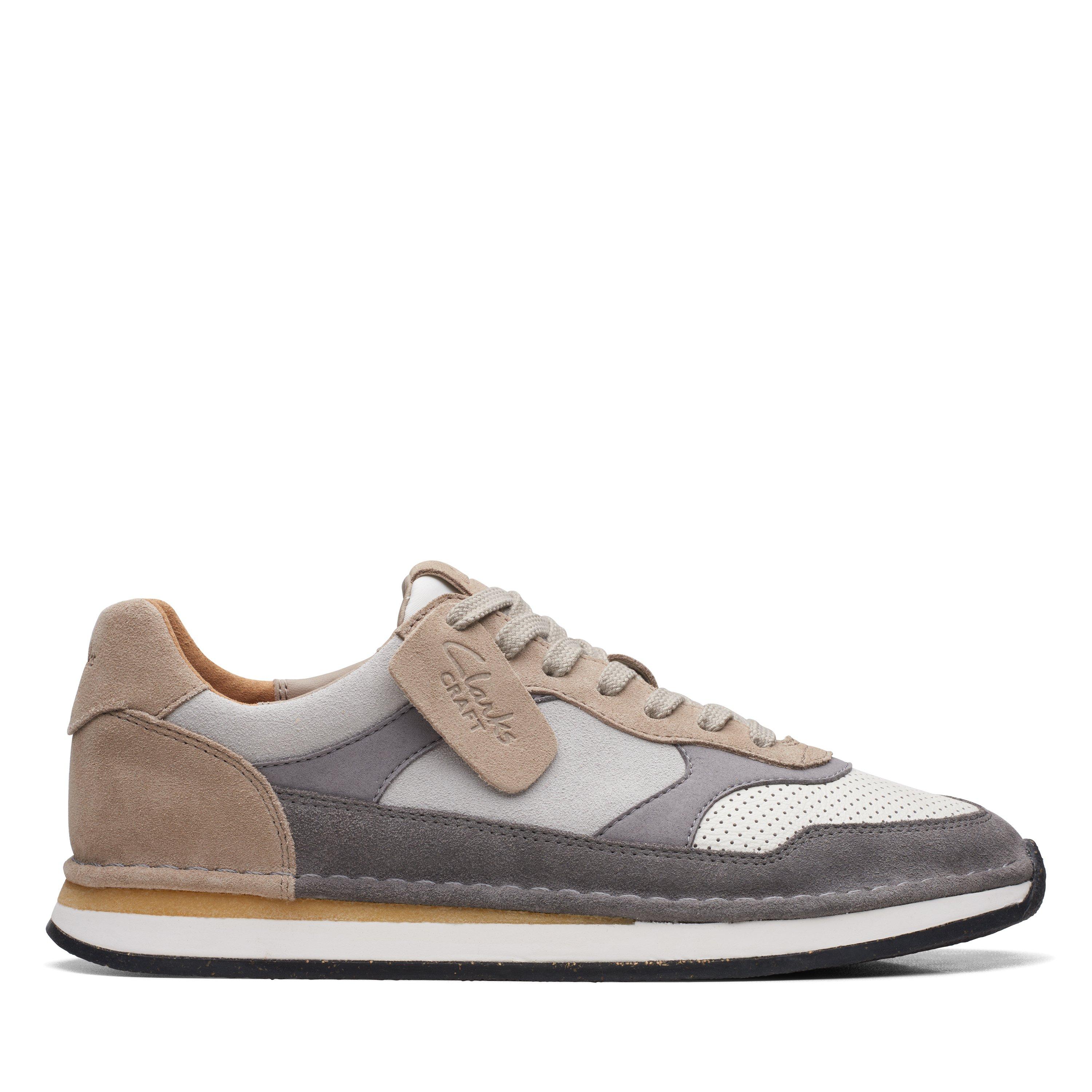 Scarpe da ginnastica attive Clarks Craft Run Tor grigio pelle scamosciata