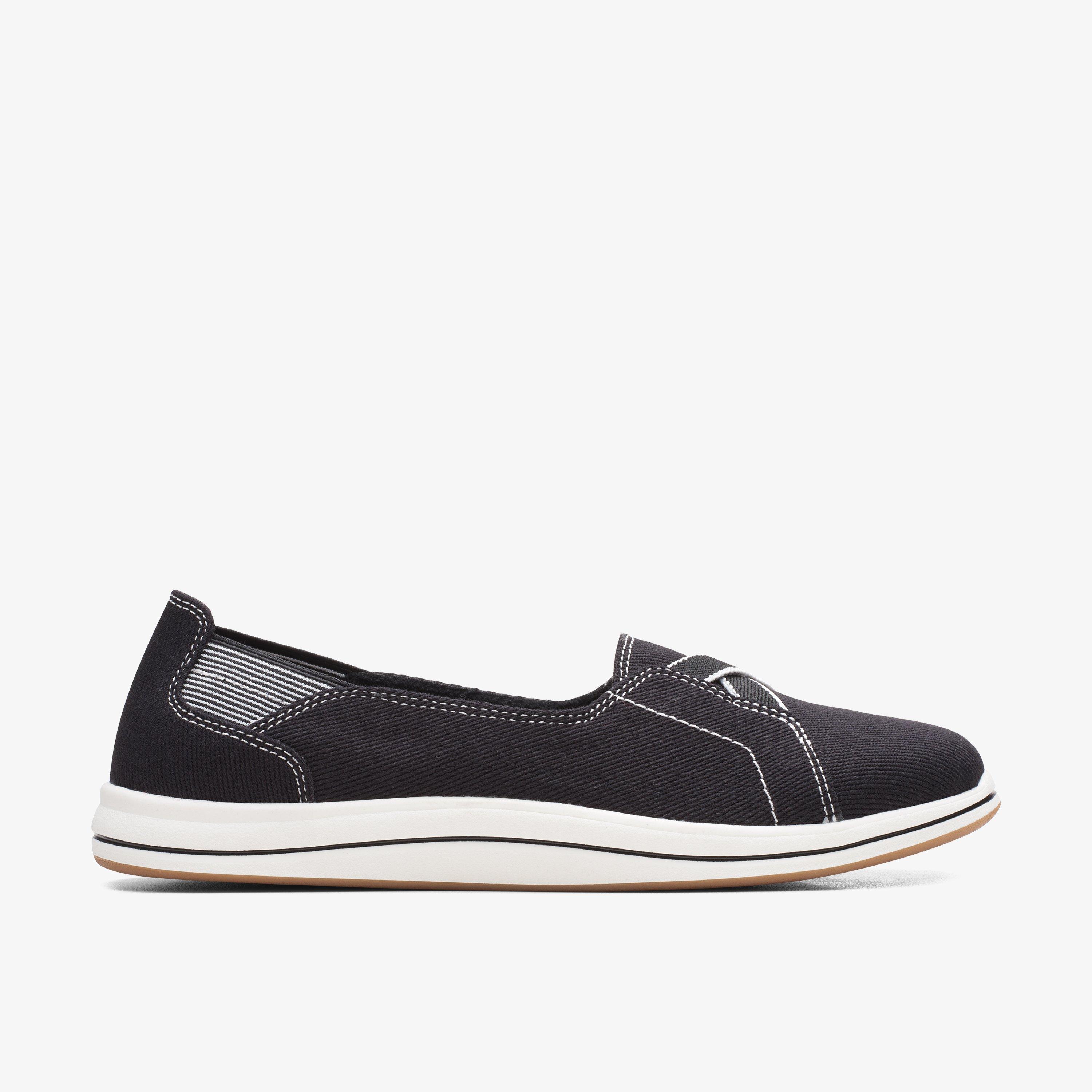 Clarks white slip on on sale shoes