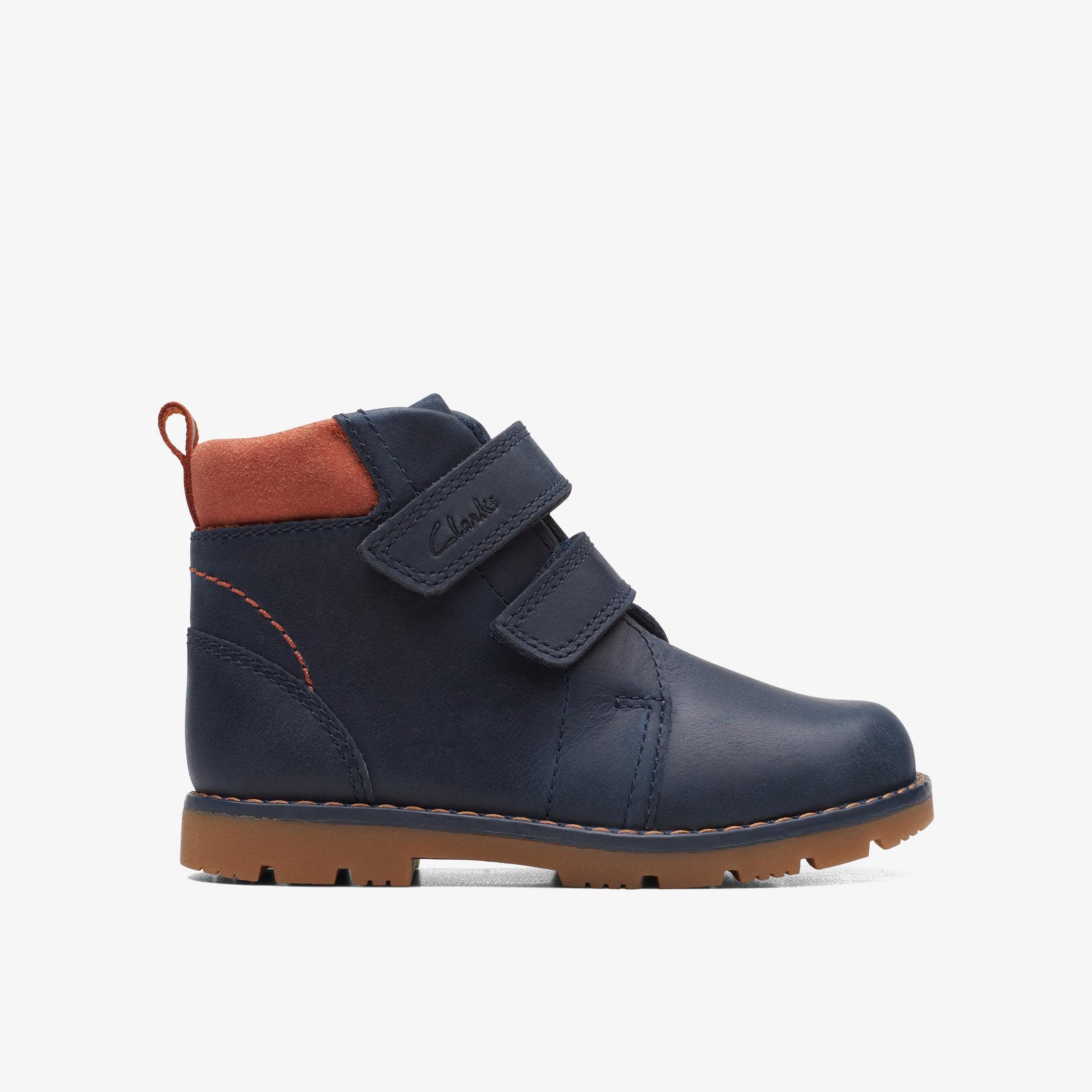 Heath Strap Toddler Navy Ankle Boots, view 1 of 6