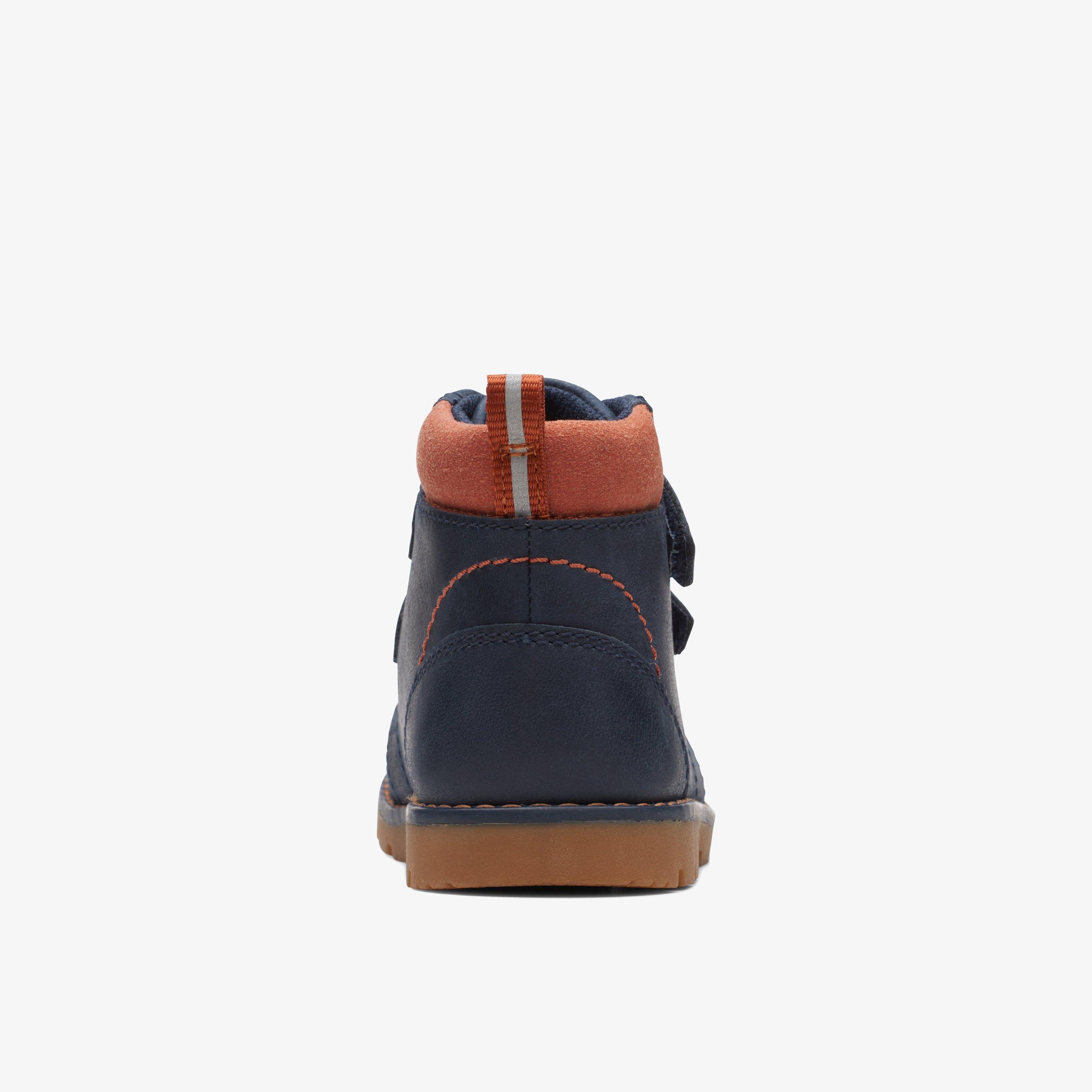 Heath Strap Toddler Navy Ankle Boots Riptape, view 5 of 6