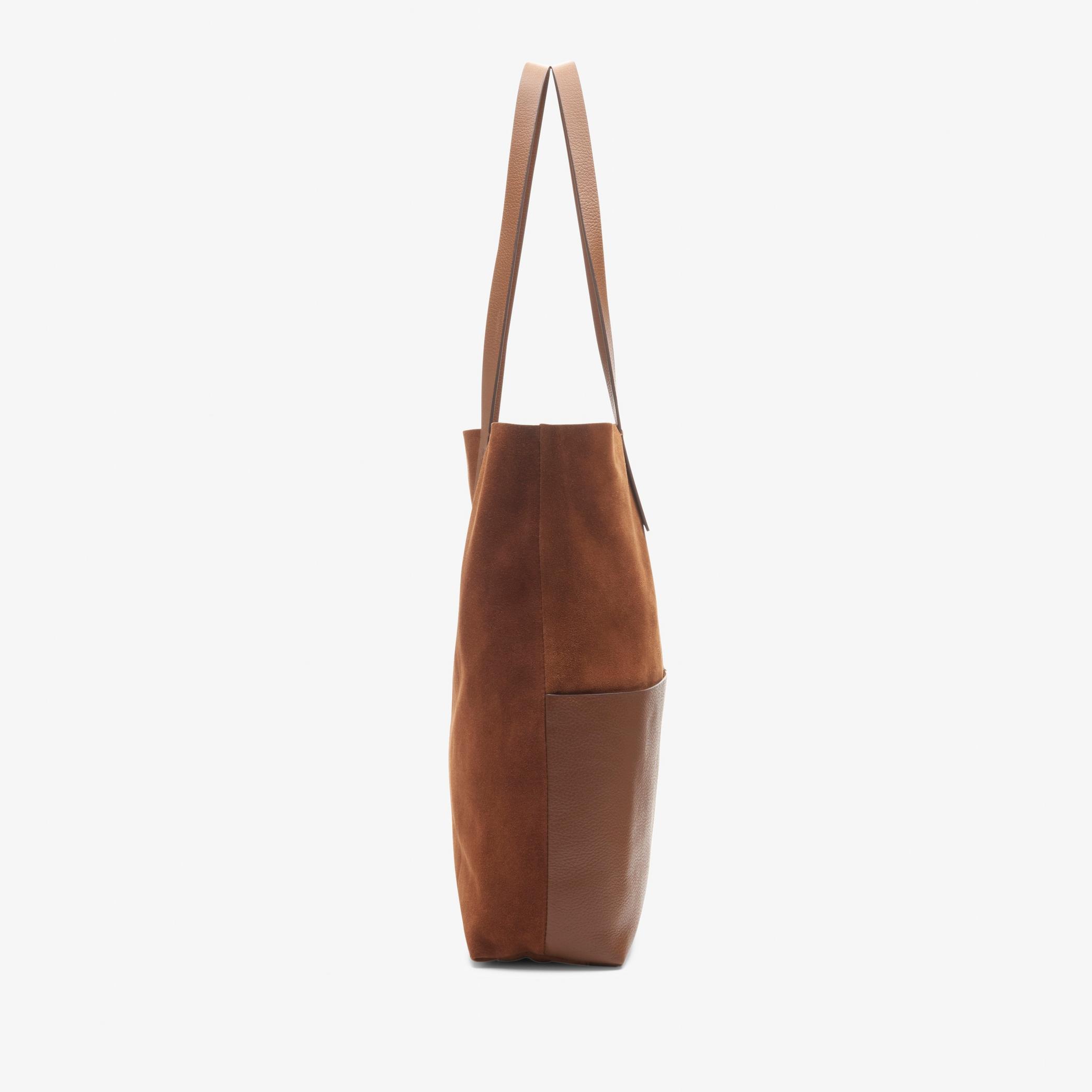 WOMENS Hanley Dusk Tan Combination Tote Bag | Clarks Outlet