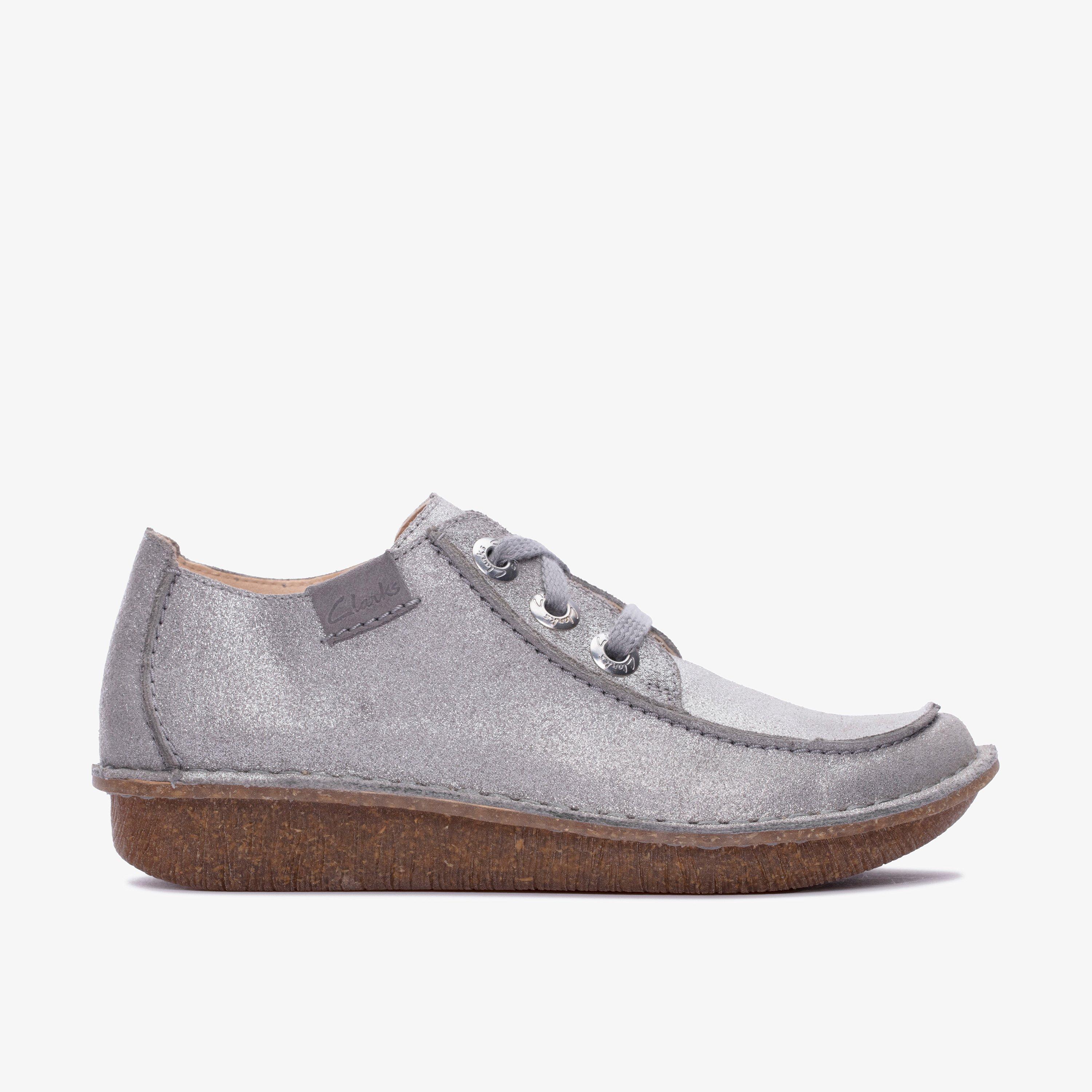 Womens Funny Dream Grey Derby Shoes | Clarks Outlet