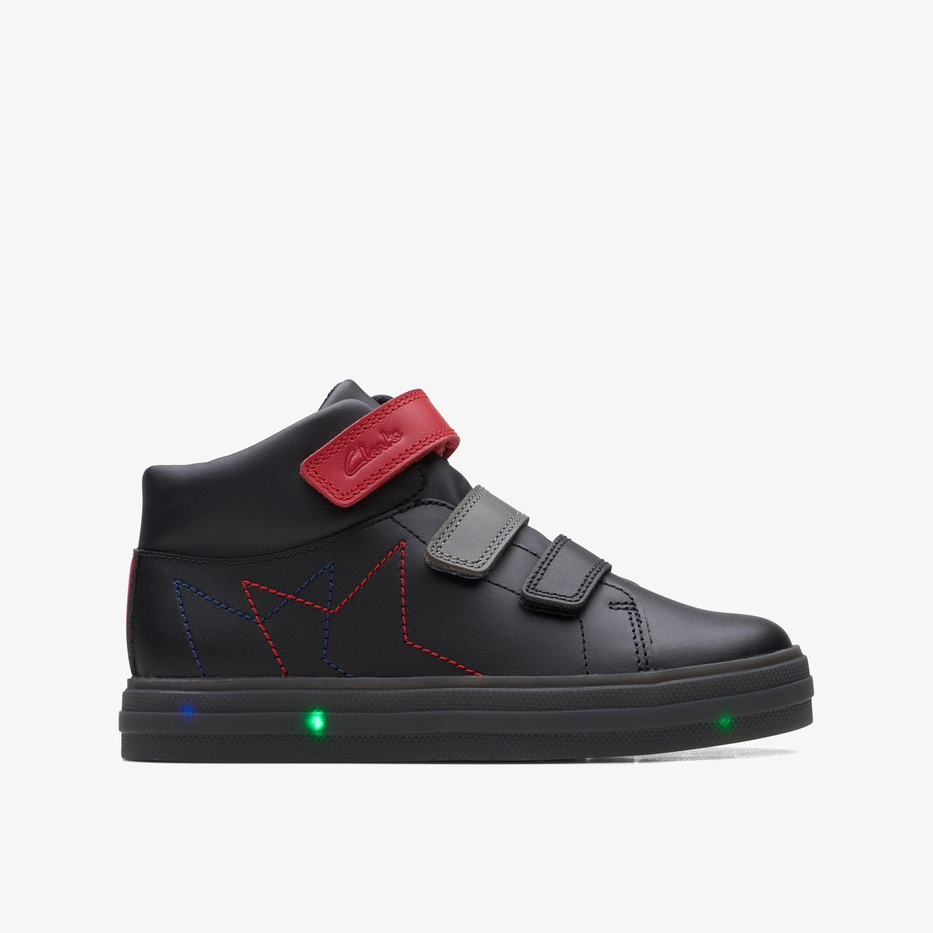 Boys Flare Show Kid Black Combination Ankle Boots Clarks Outlet