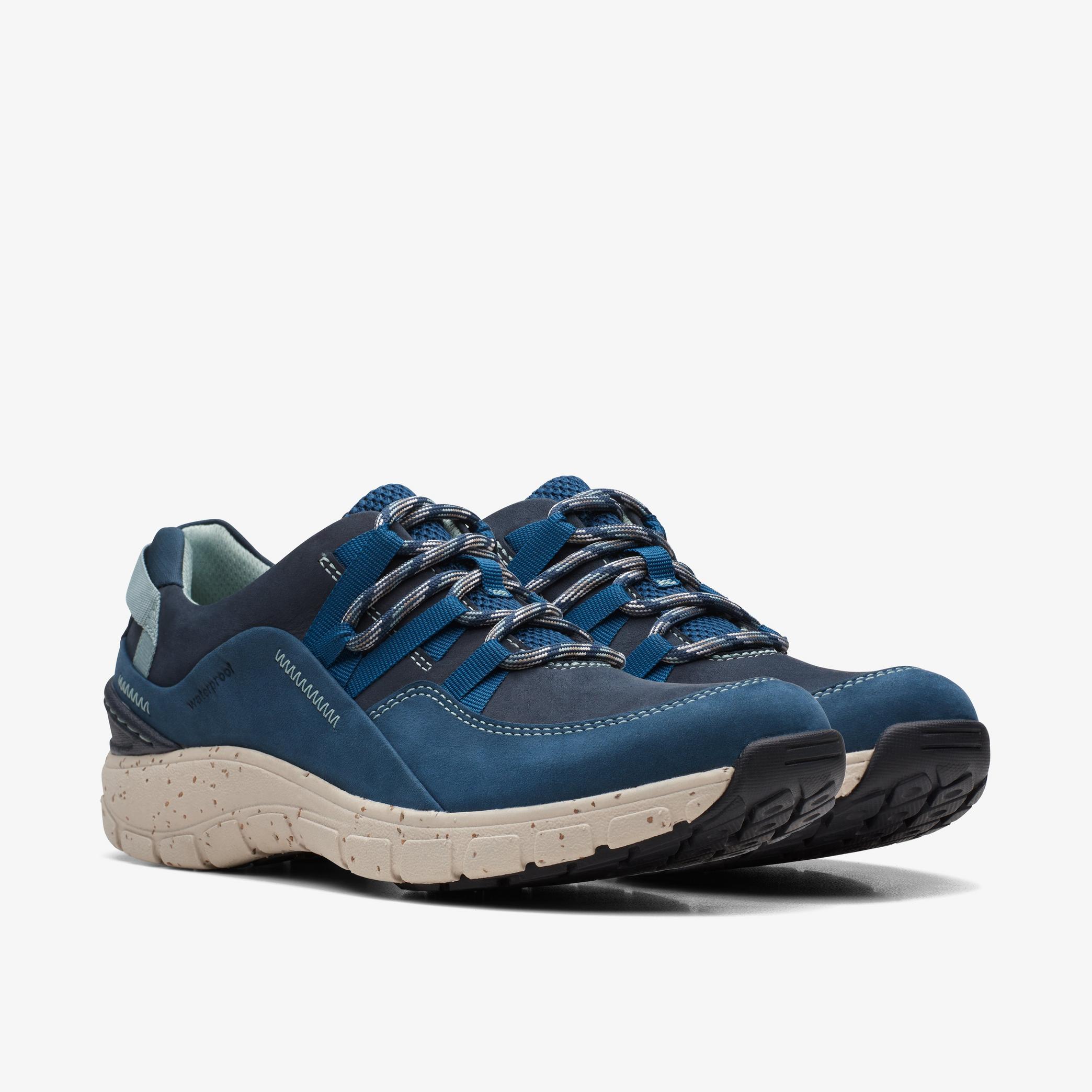 Wave Range  Blue Combination Trainers, view 4 of 6