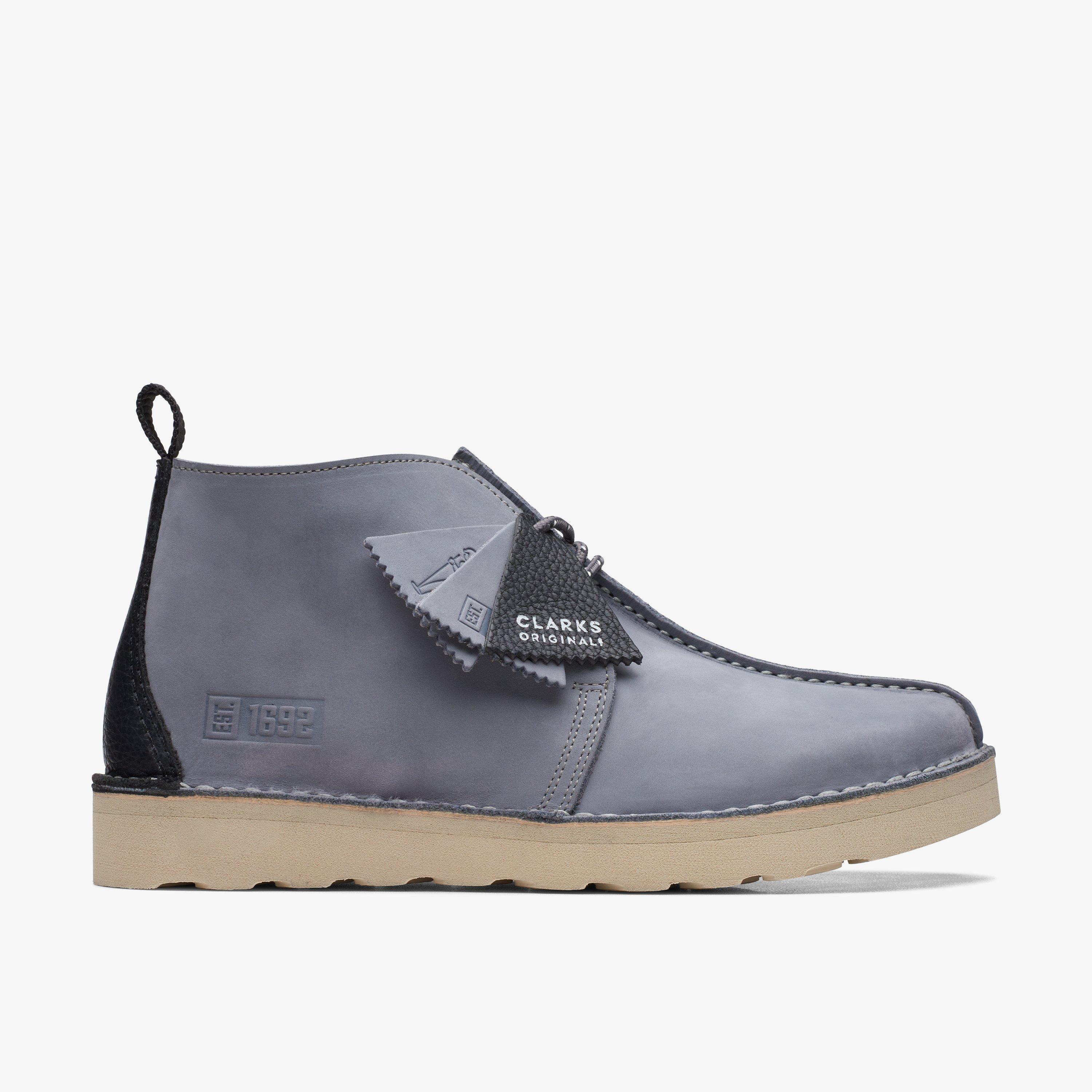 Clarks grey hot sale