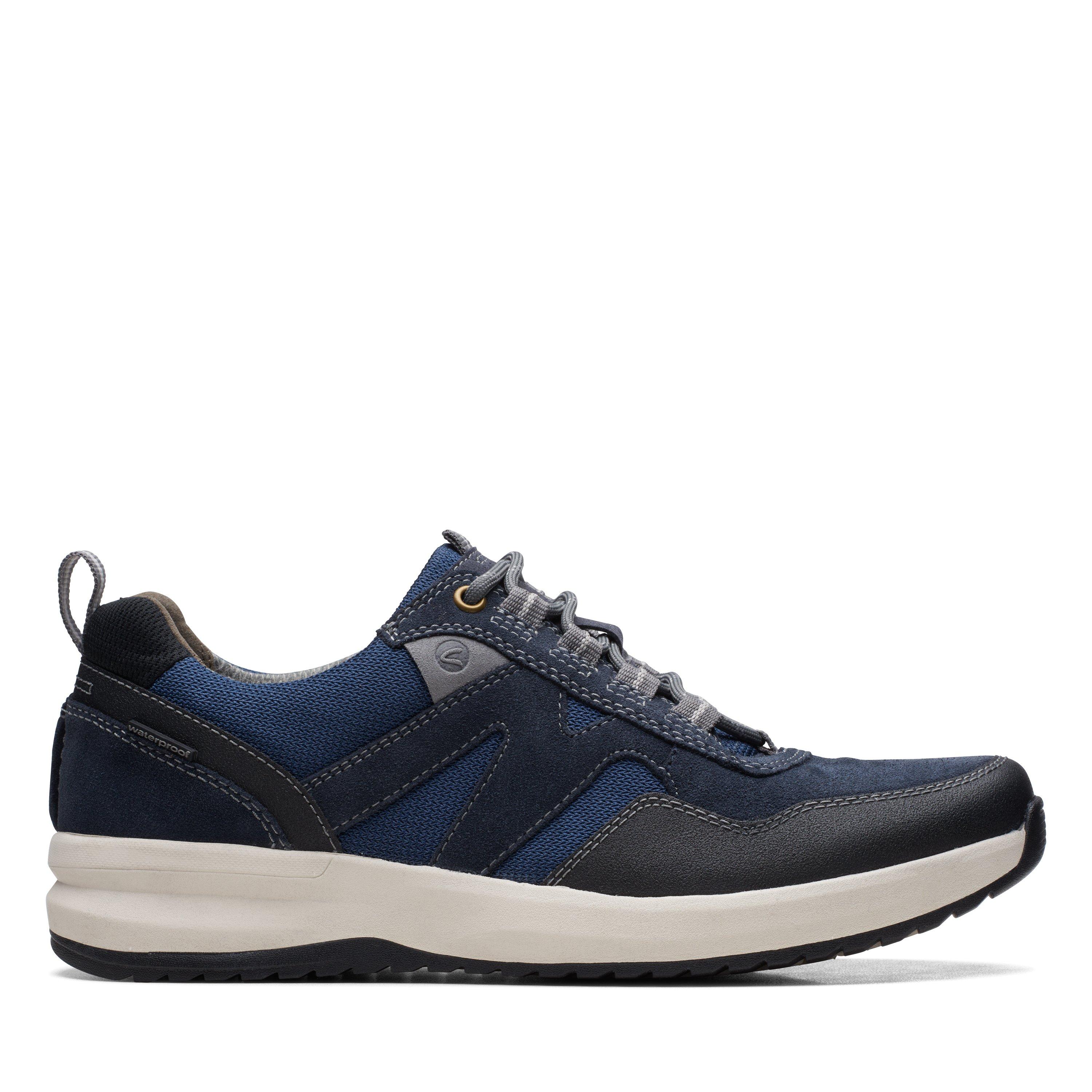 Clarks blue shop sneakers