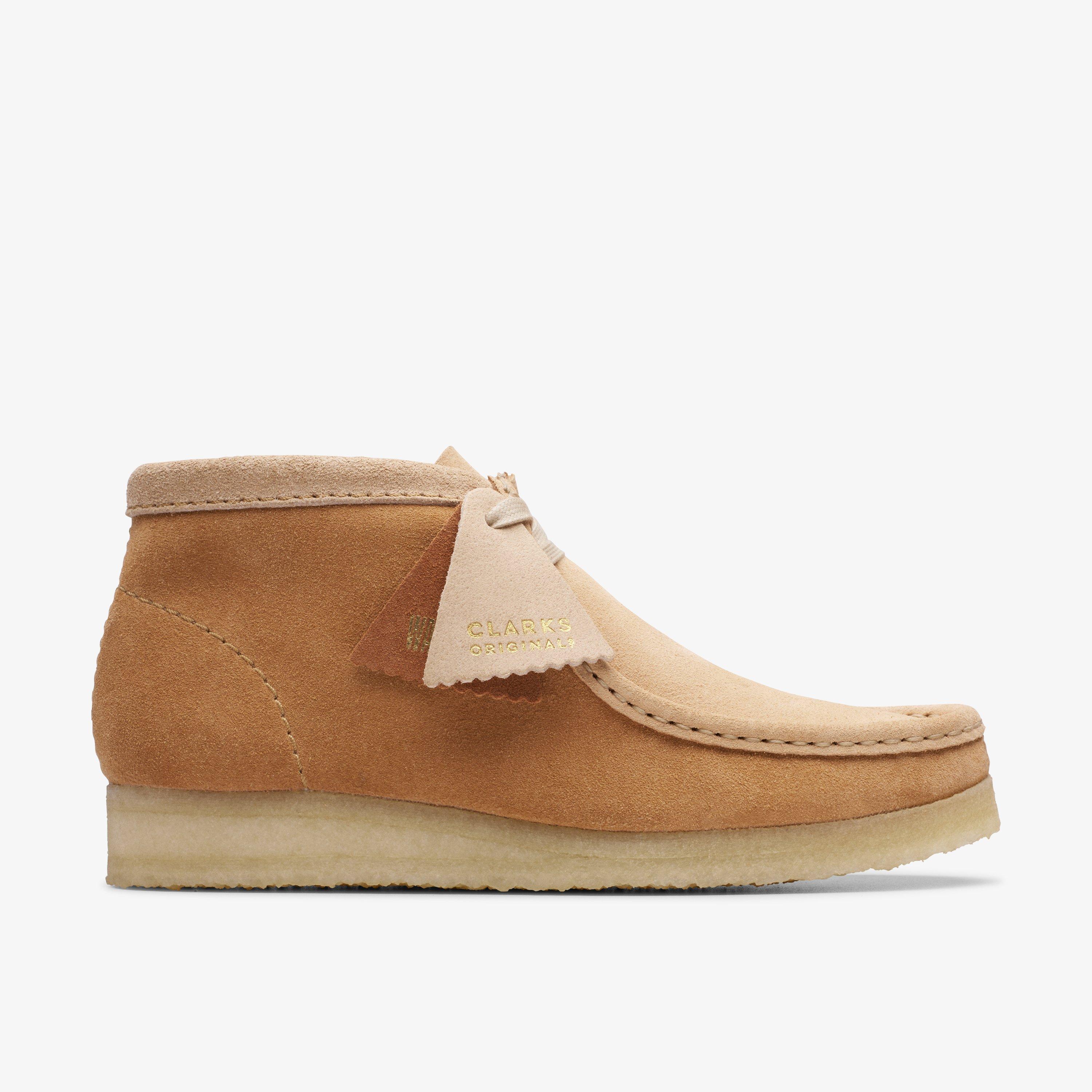 WOMENS Wallabee Boot Tan Combination Boots | Clarks US