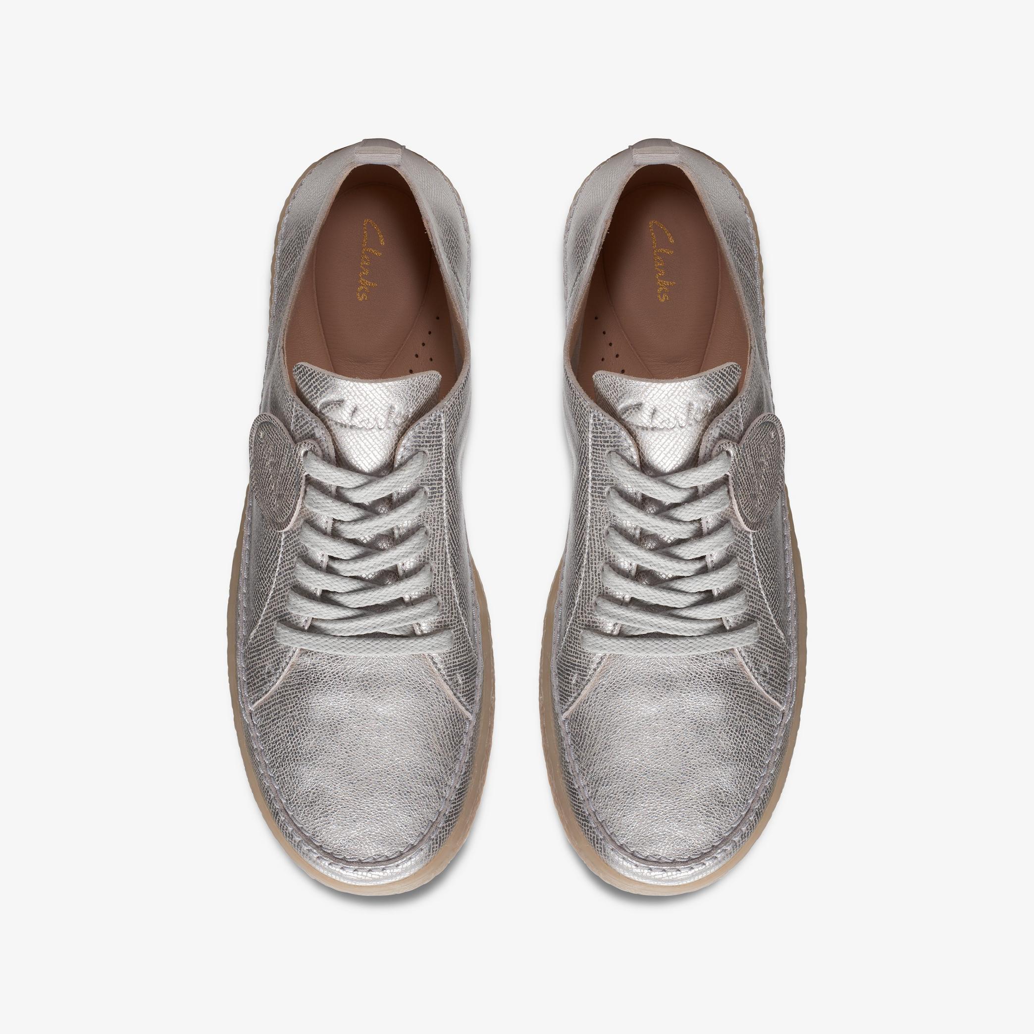 Barleigh Lace Silver Metallic Derby Shoes, view 6 of 6