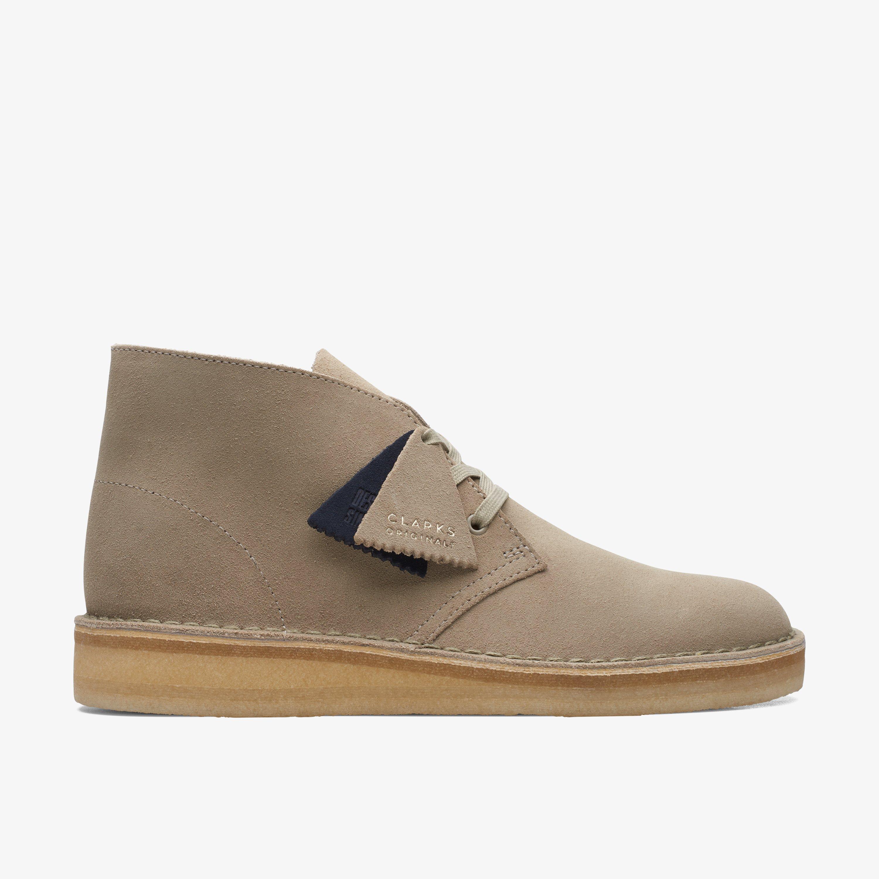 Mens Desert Coal Stone Suede Desert Boots | Clarks UK