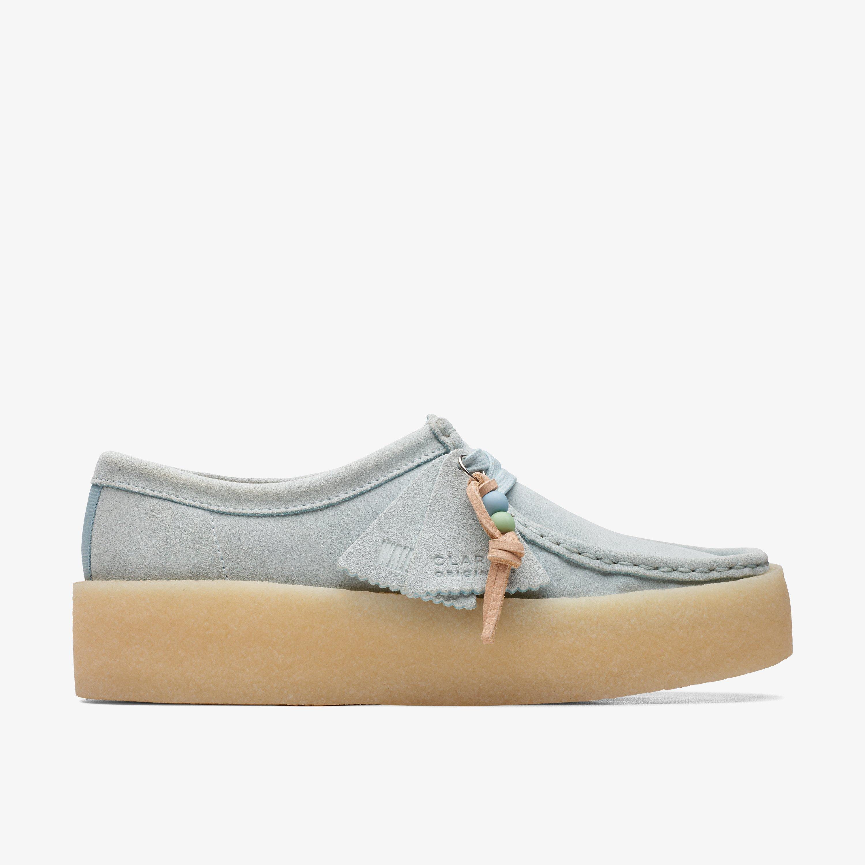 Wallabee Cup Blue Suede Wallabee Lace Up, view 1 of 7