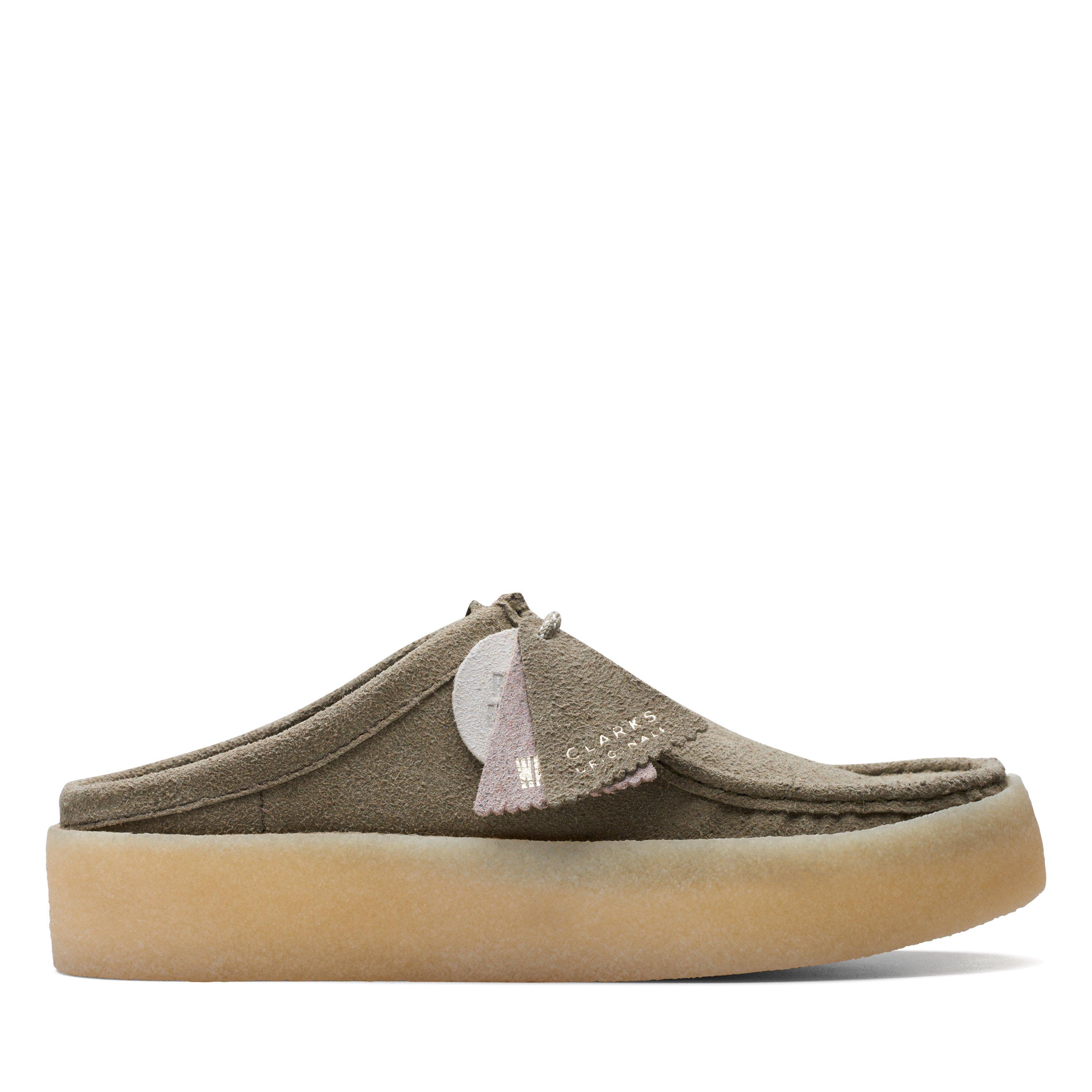 Clarks Originals Mens Wallabee Moccasin Cup Lo Green Leather Clarks Originals Mens Wallabee Moccasin Cup Lo Green Leather