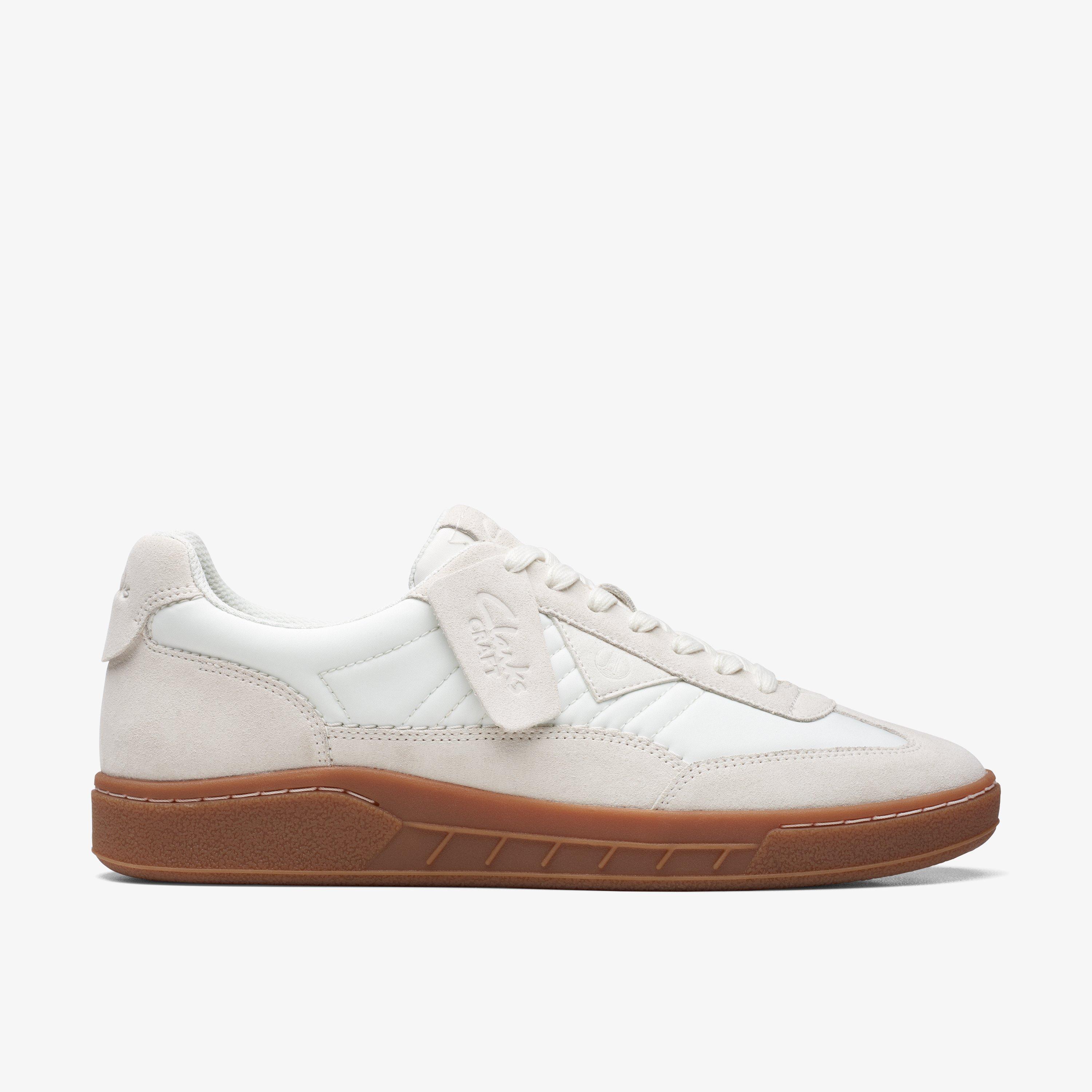 MENS Craft Rally Ace Off White Combination Trainers | Clarks Outlet