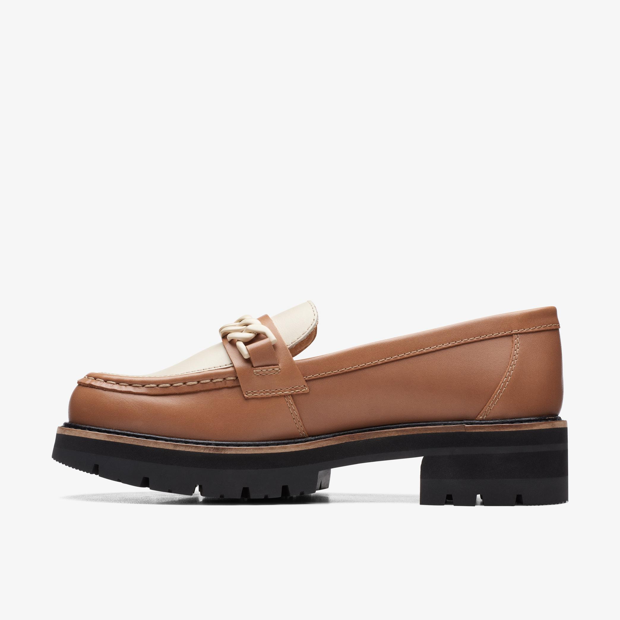 Orianna Edge Praline Combination Loafers, view 2 of 6