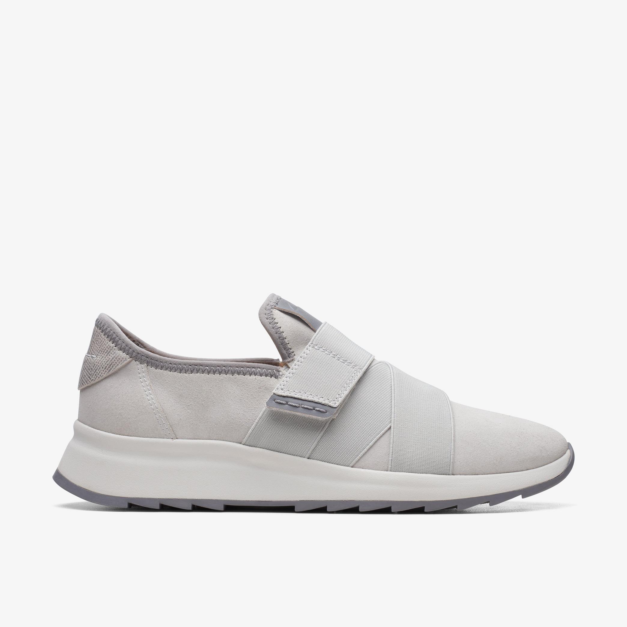Dash Lite Strap Light Grey Combination Trainers, view 1 of 6