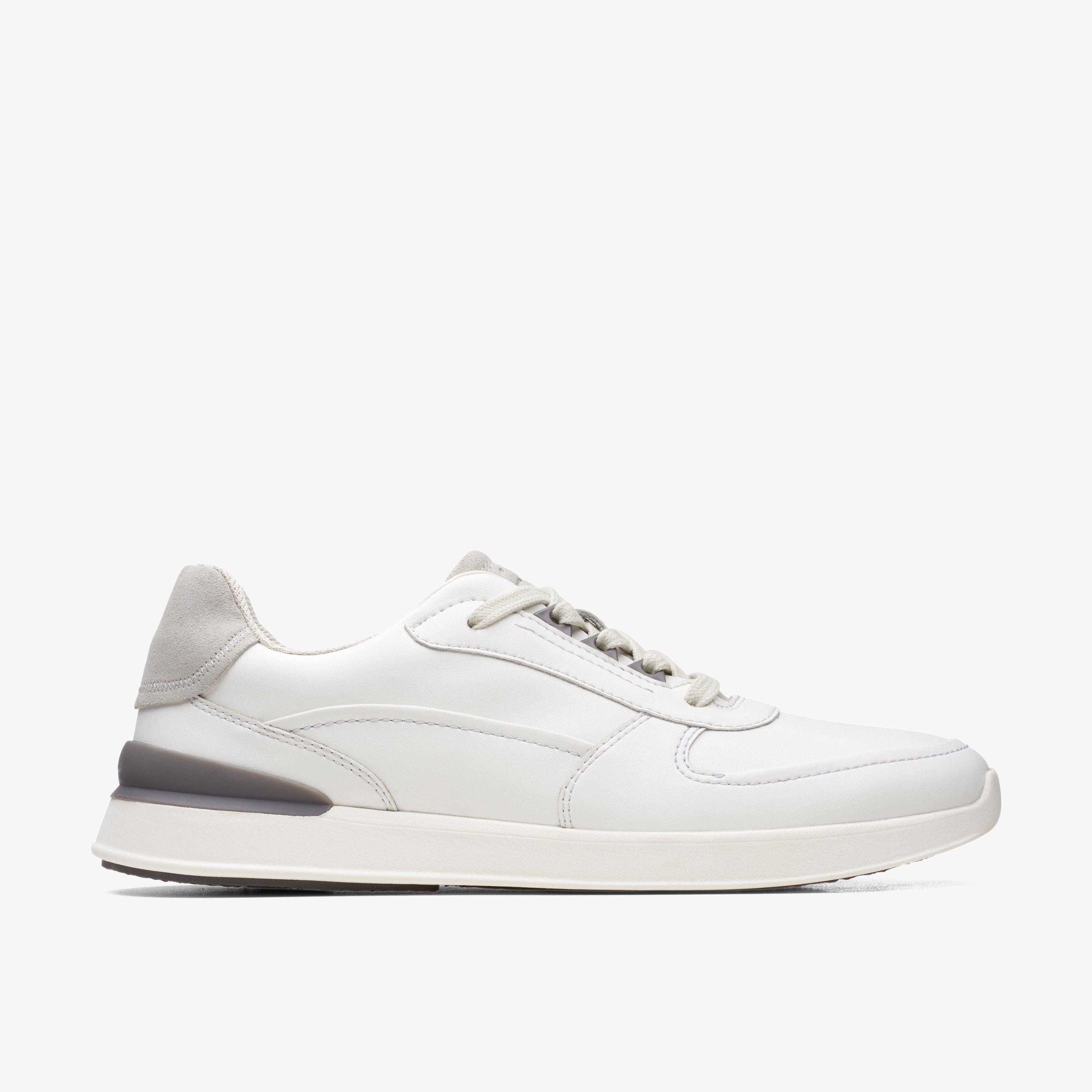 MENS Race Lite Move Off White Combination Trainers | Clarks Outlet