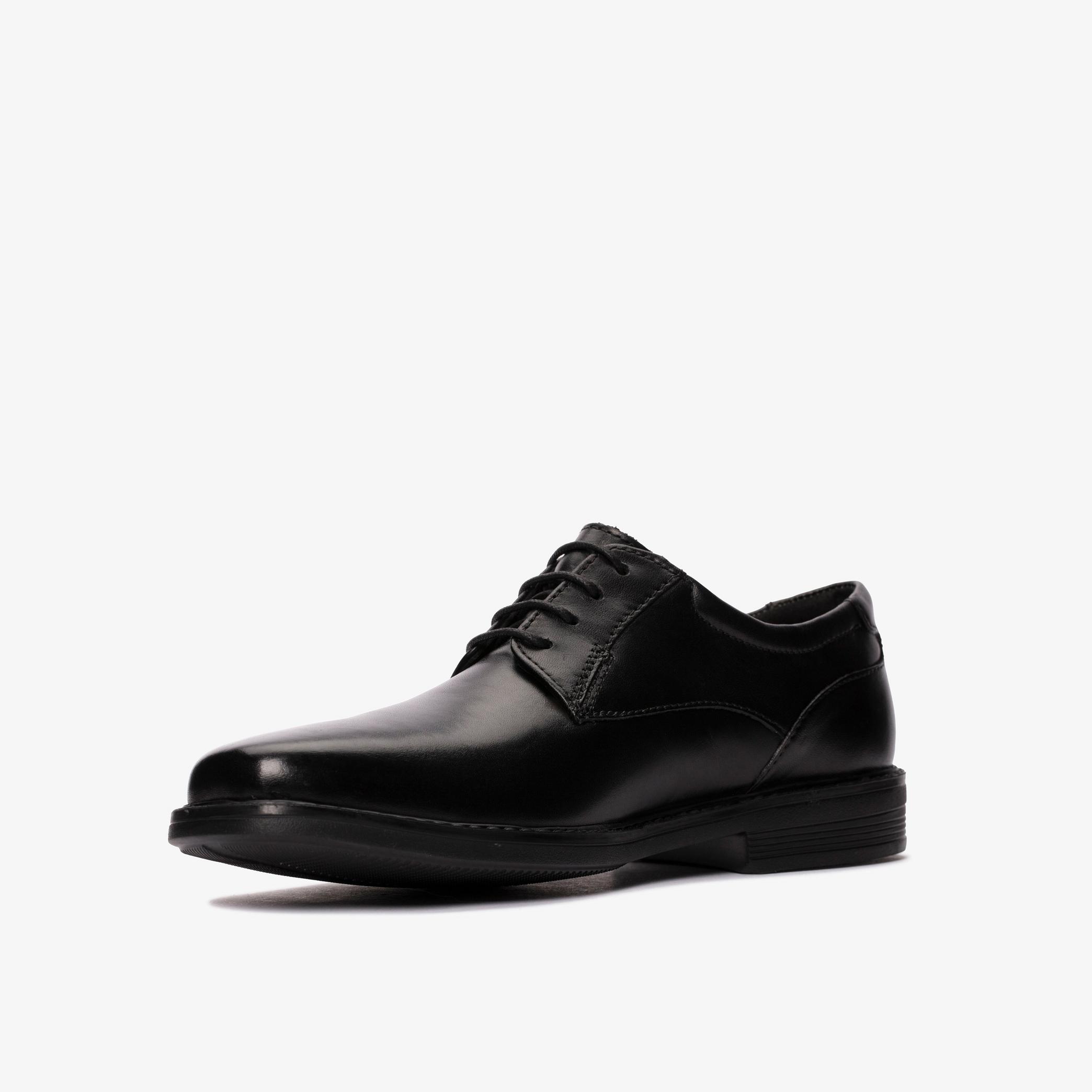 Wendell Lace II Black Leather Derby Shoe, view 4 of 6