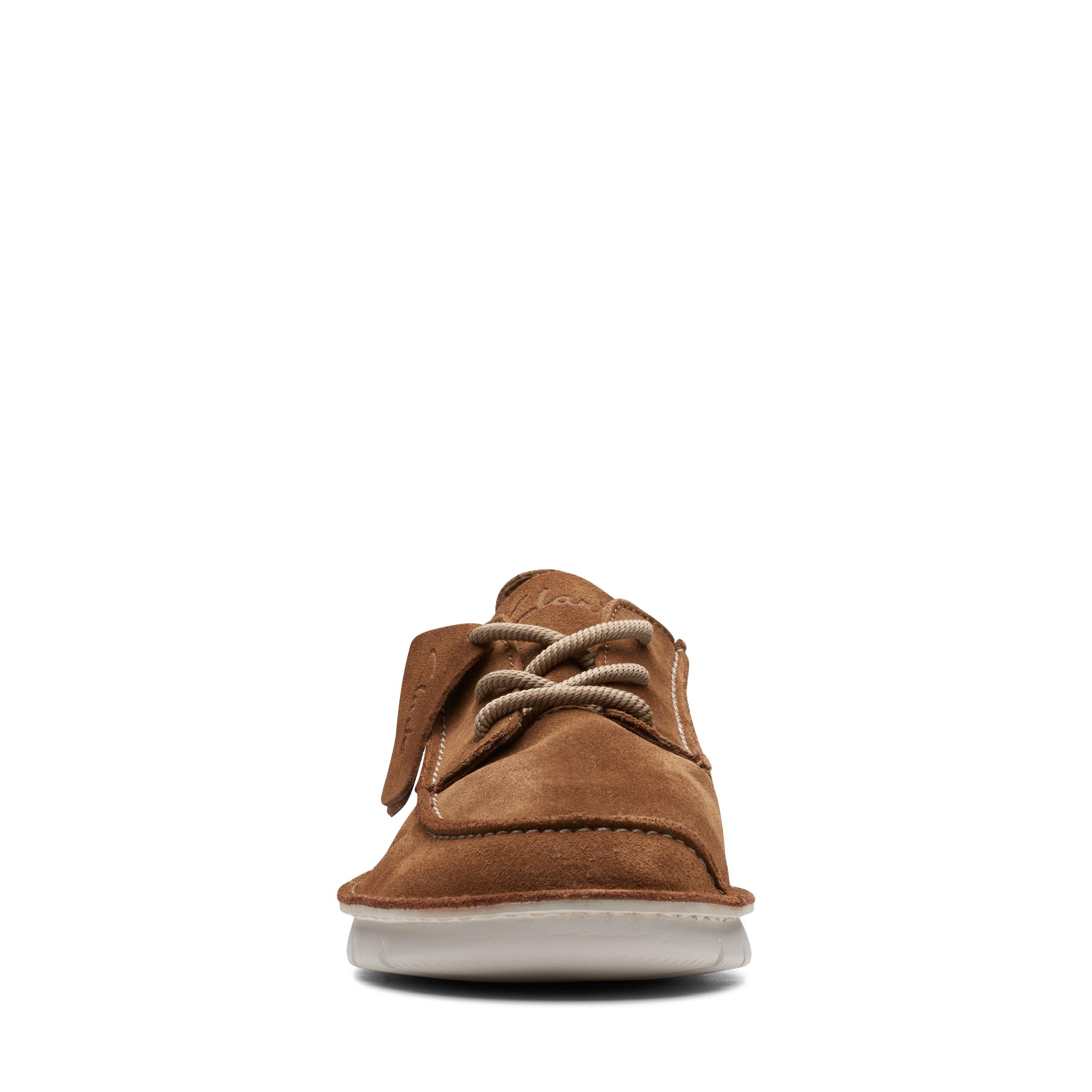 Clarks Mens Colehill Seam Brown Suede Casual Shoes Dominican 