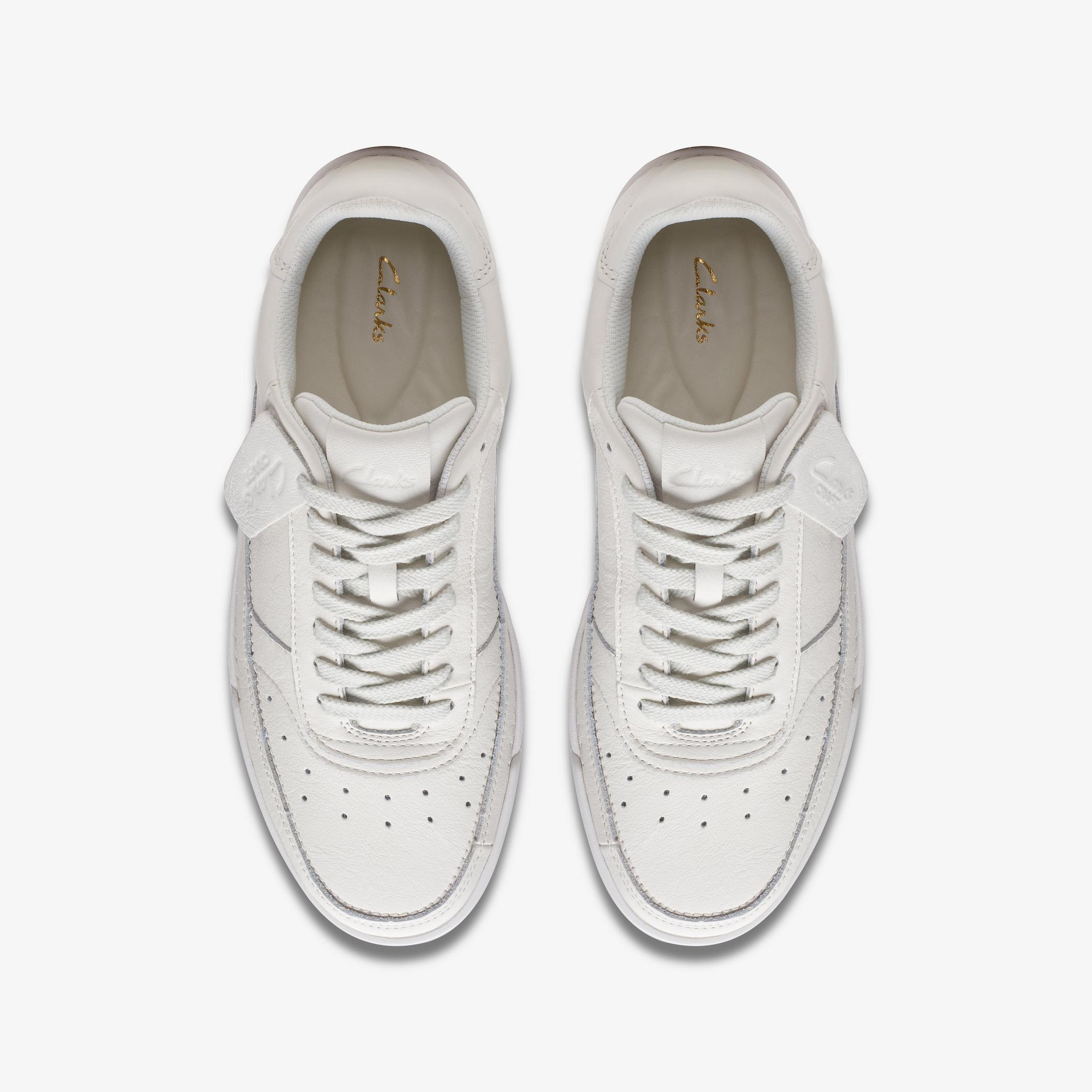 MENS Craft Court Lace White/White Trainers | Clarks Outlet