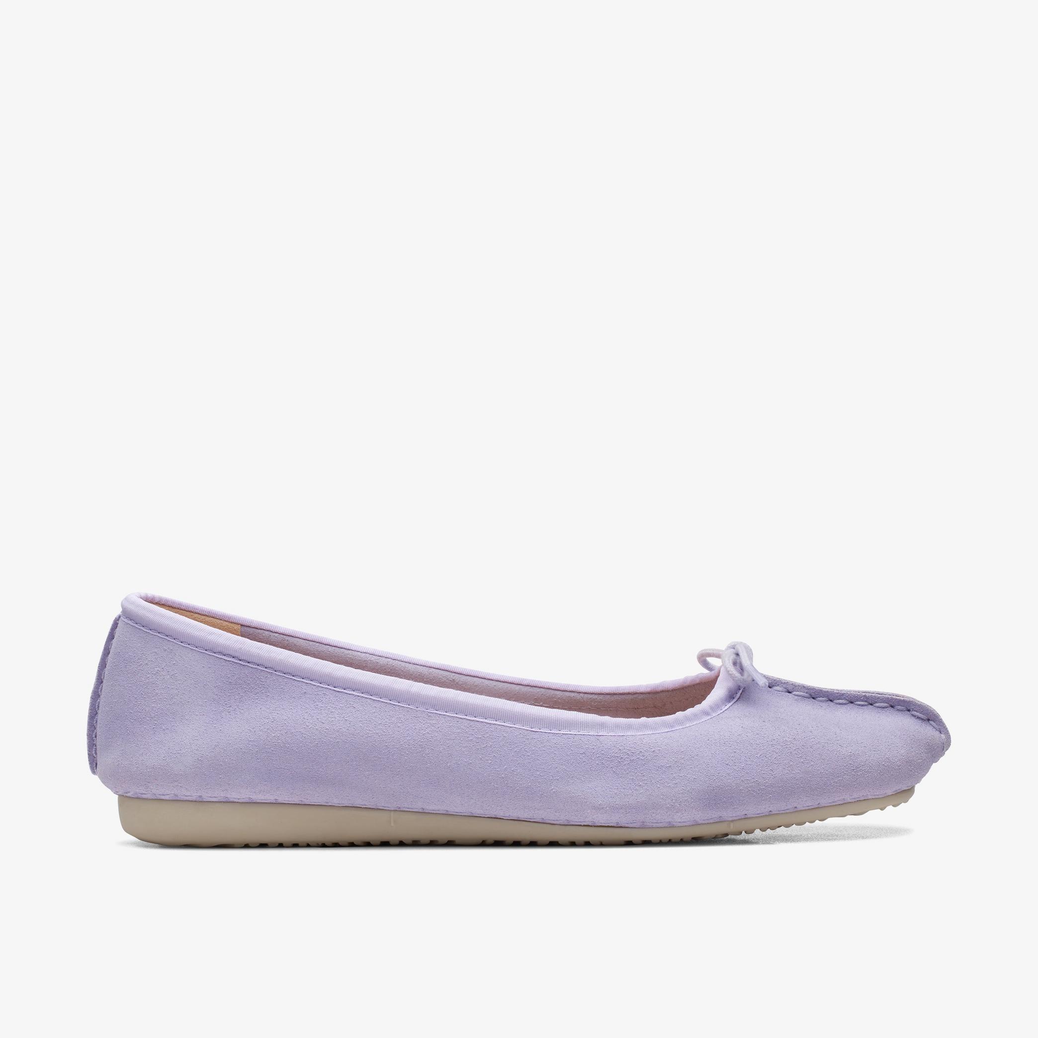 Womens Freckle Ice Lilac Suede Pumps | Clarks UK