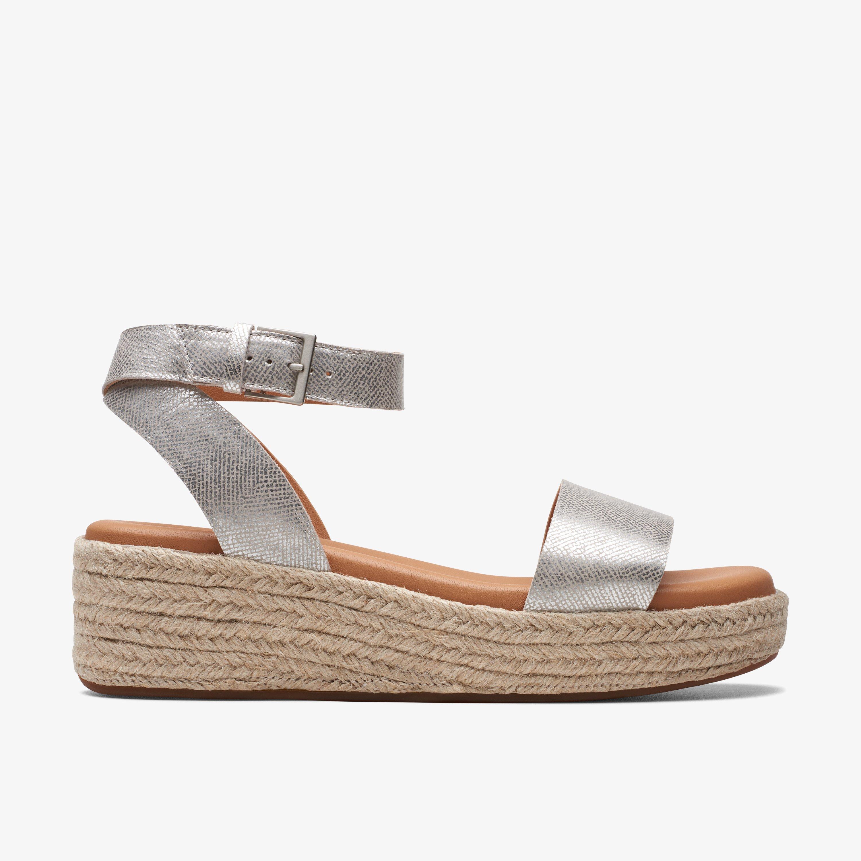 Clarks silver clearance wedges