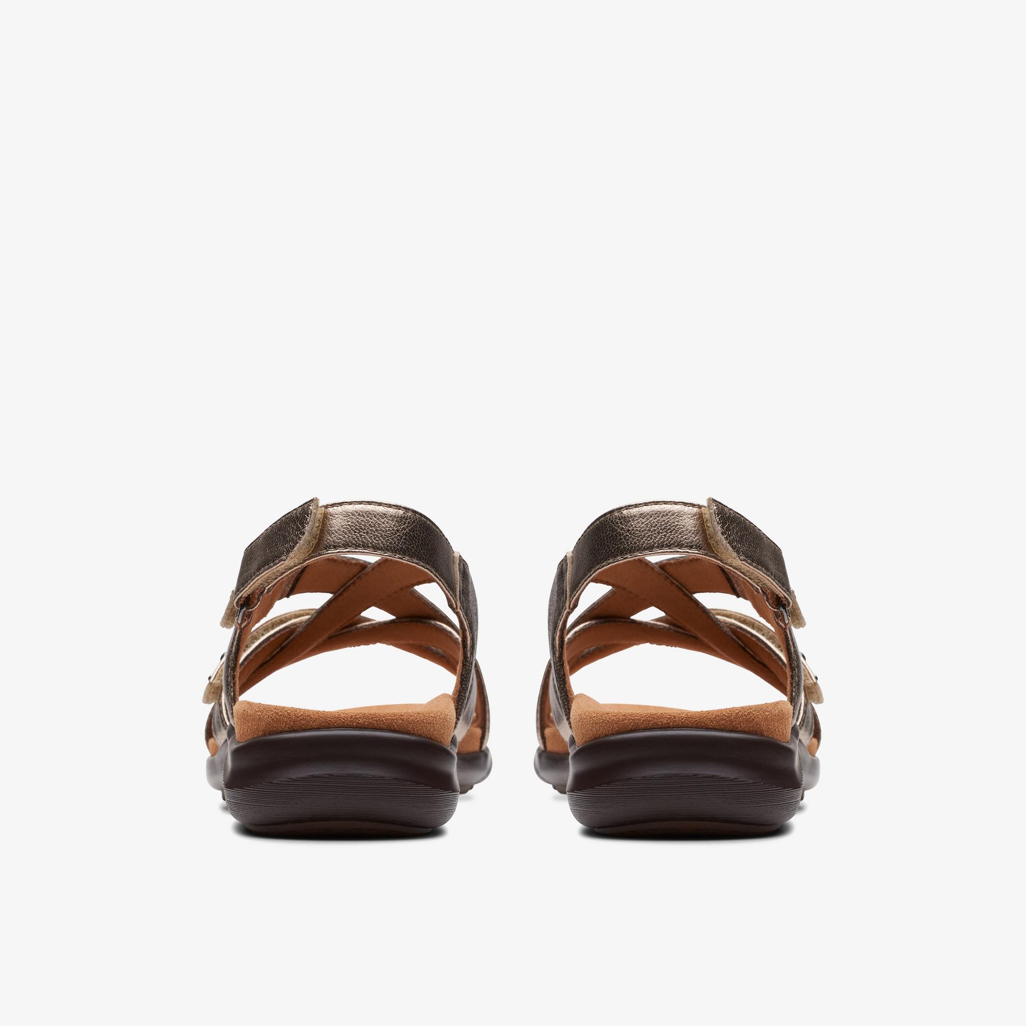Kitly Go Metallic Flat Sandals, view 5 of 6