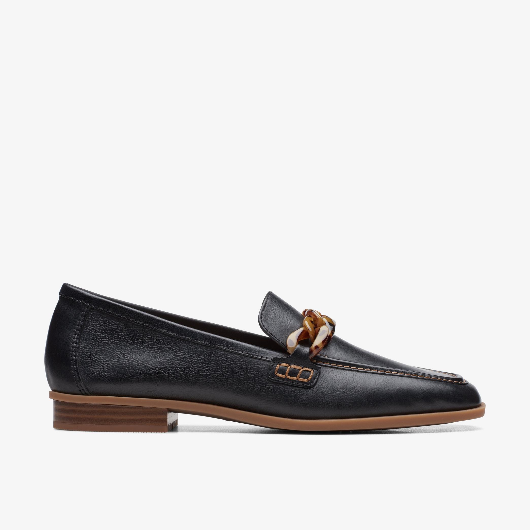 Sarafyna Iris Black Leather Loafers, view 1 of 9