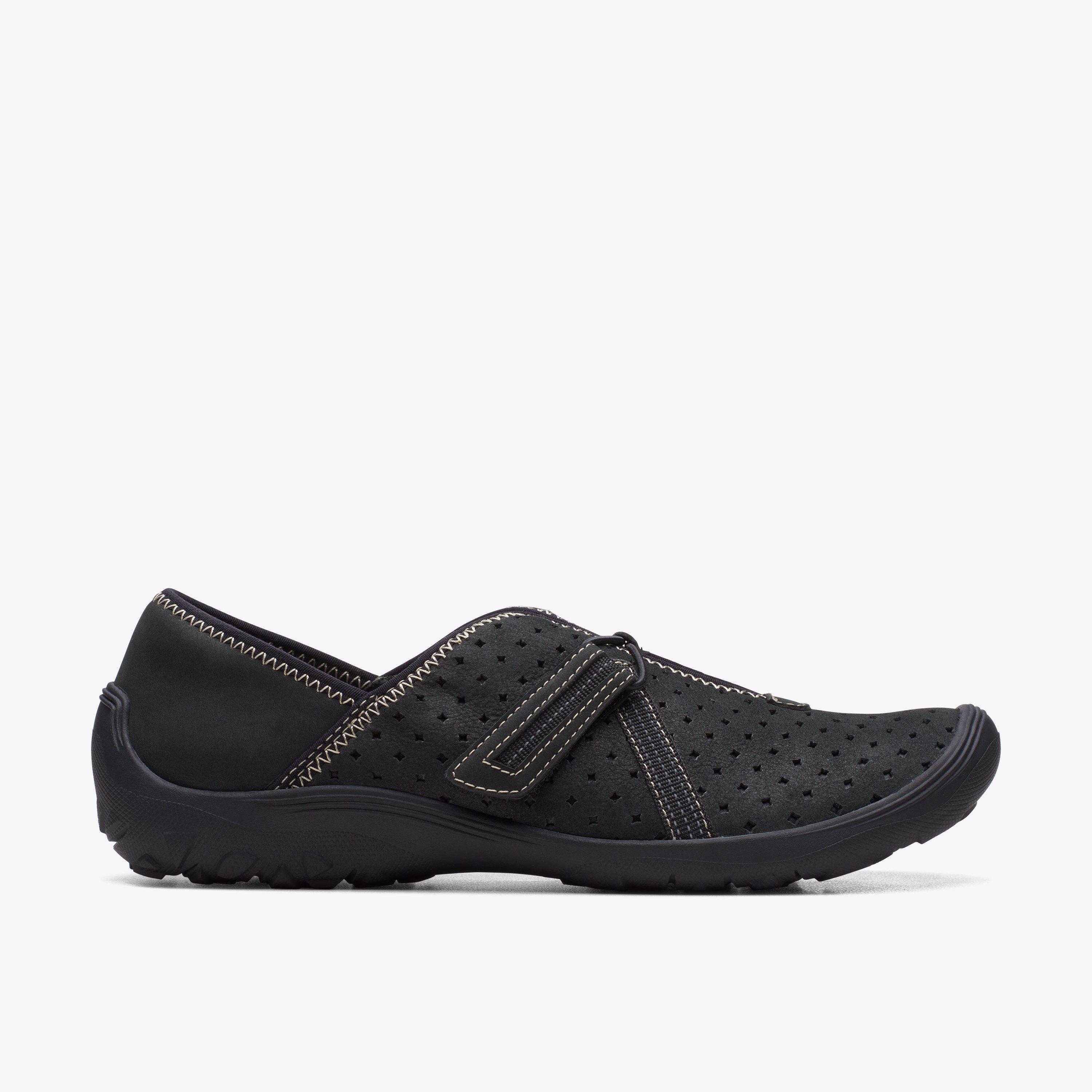 Clarks Navy Fianna Still Slip On Leather Shoes in 2023