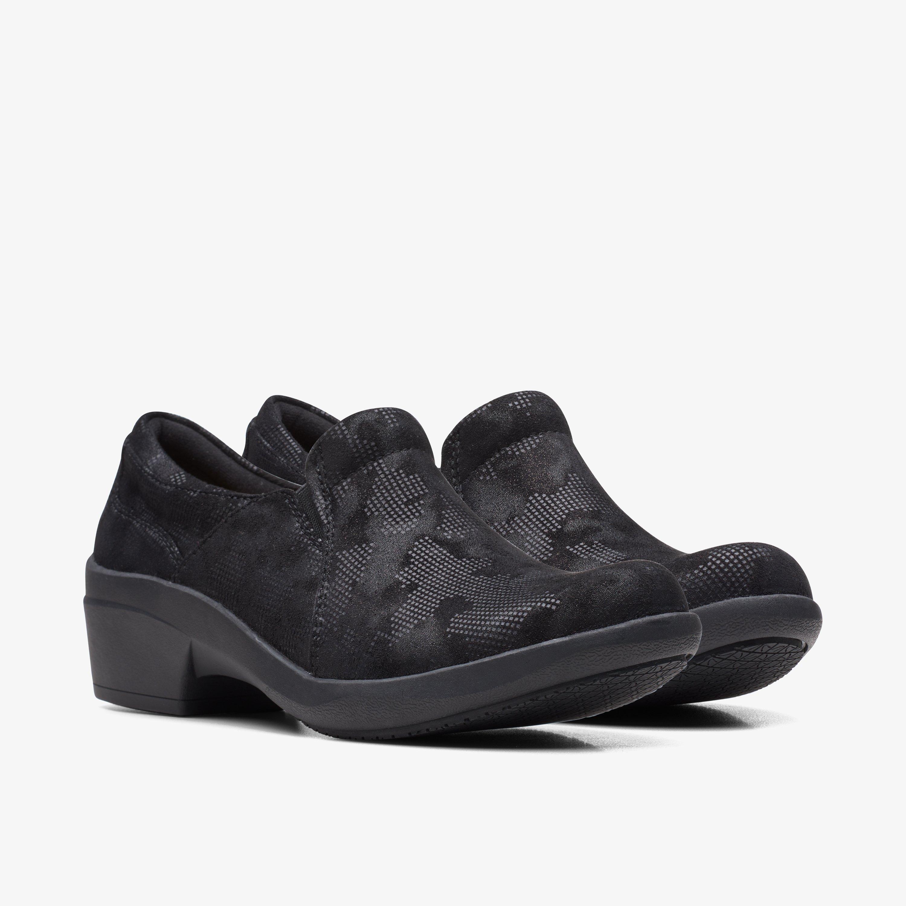 WOMENS Talene Pace Black Interest Slip Ons | Clarks US