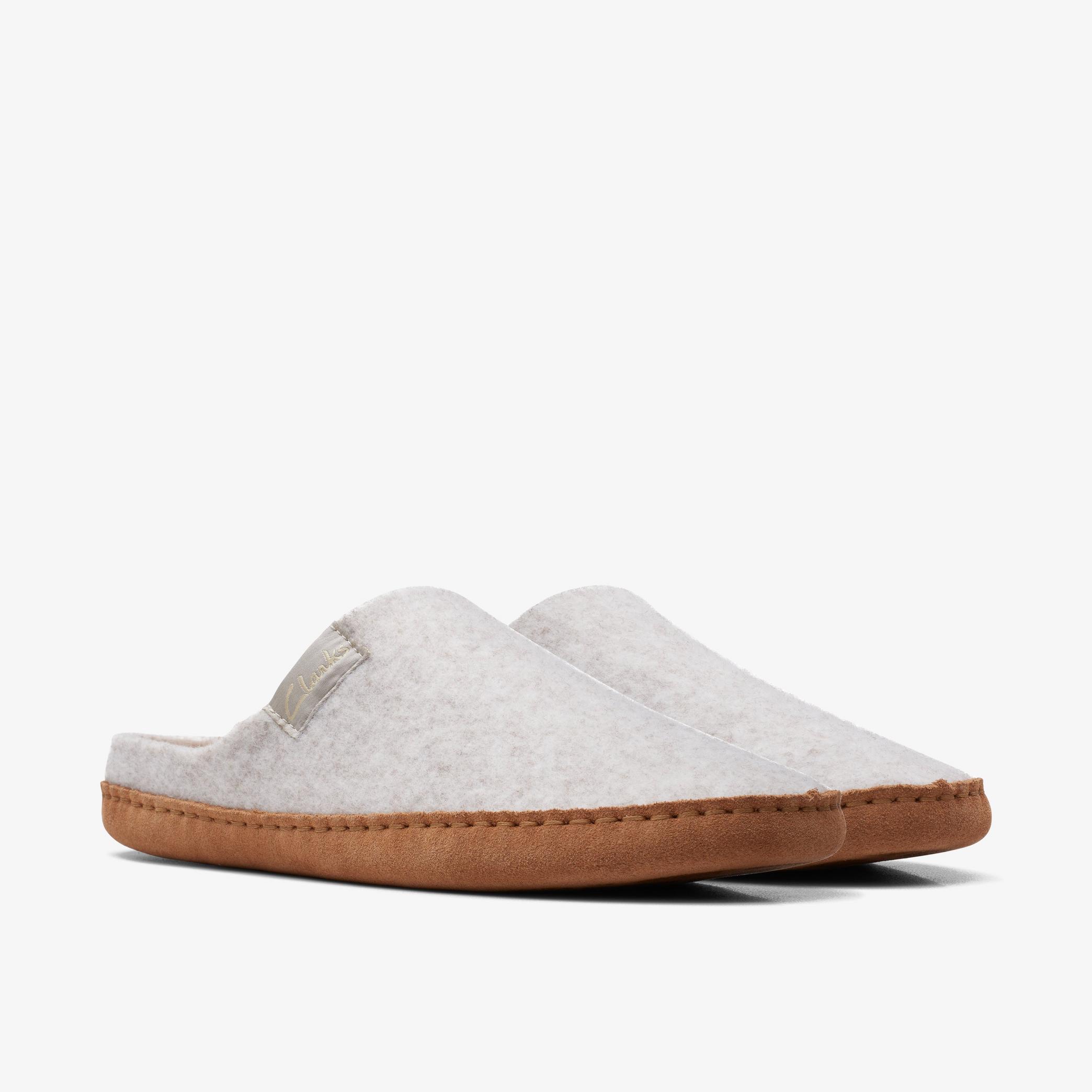 Clarks Origin H Oatmeal Slippers, view 4 of 5