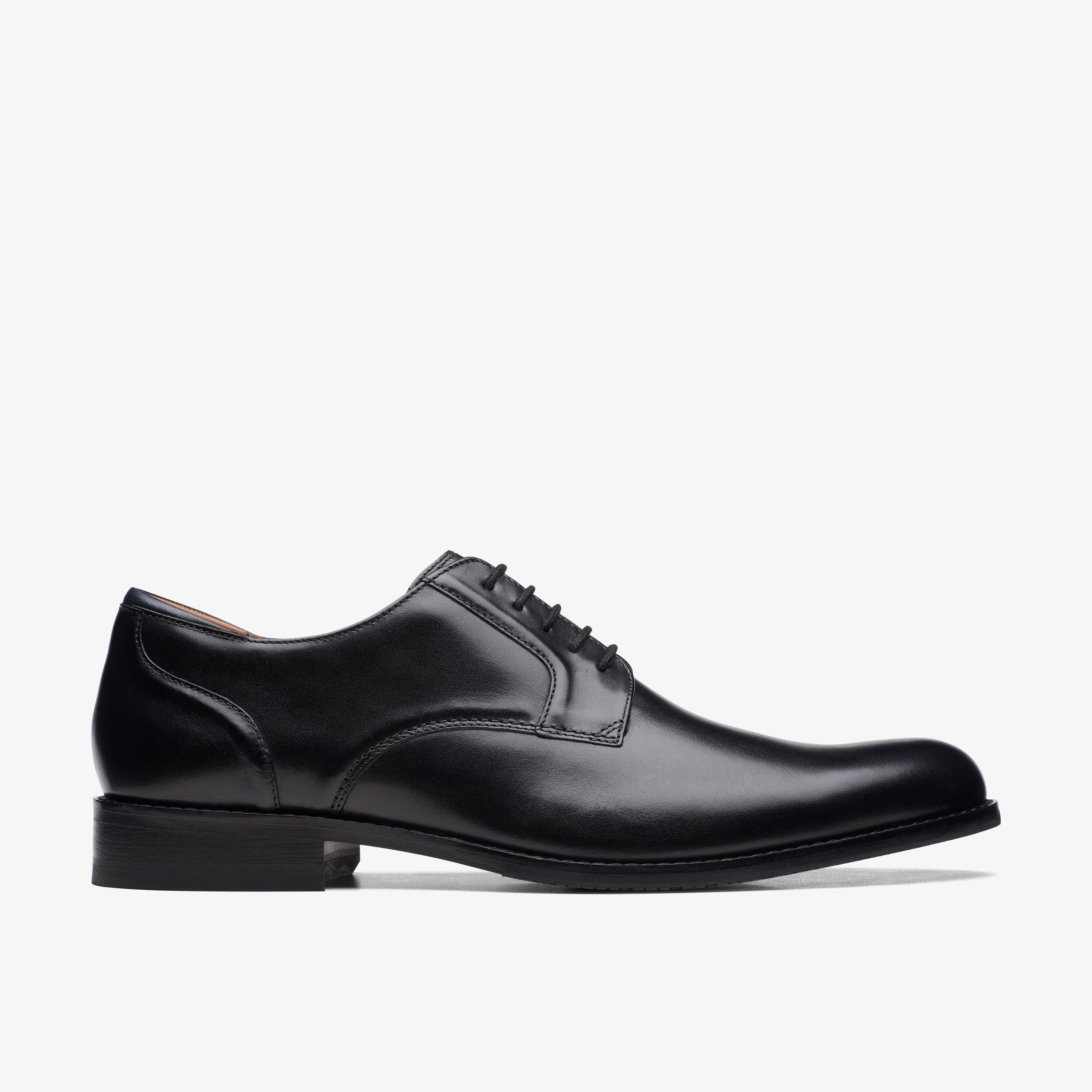 Clarks formal black shoes hotsell