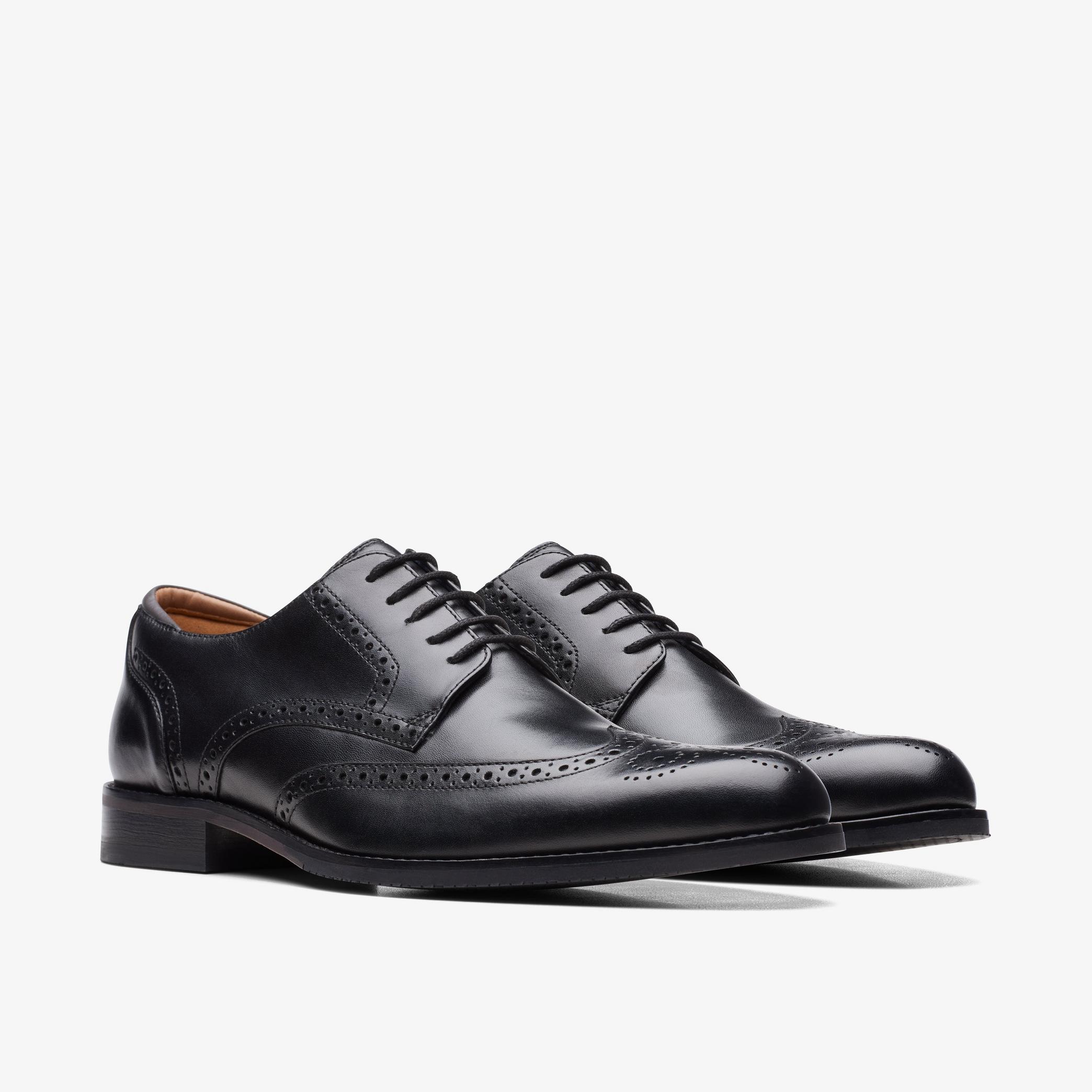 Craft Arlo Limit Black Leather Oxford Shoes, view 4 of 6