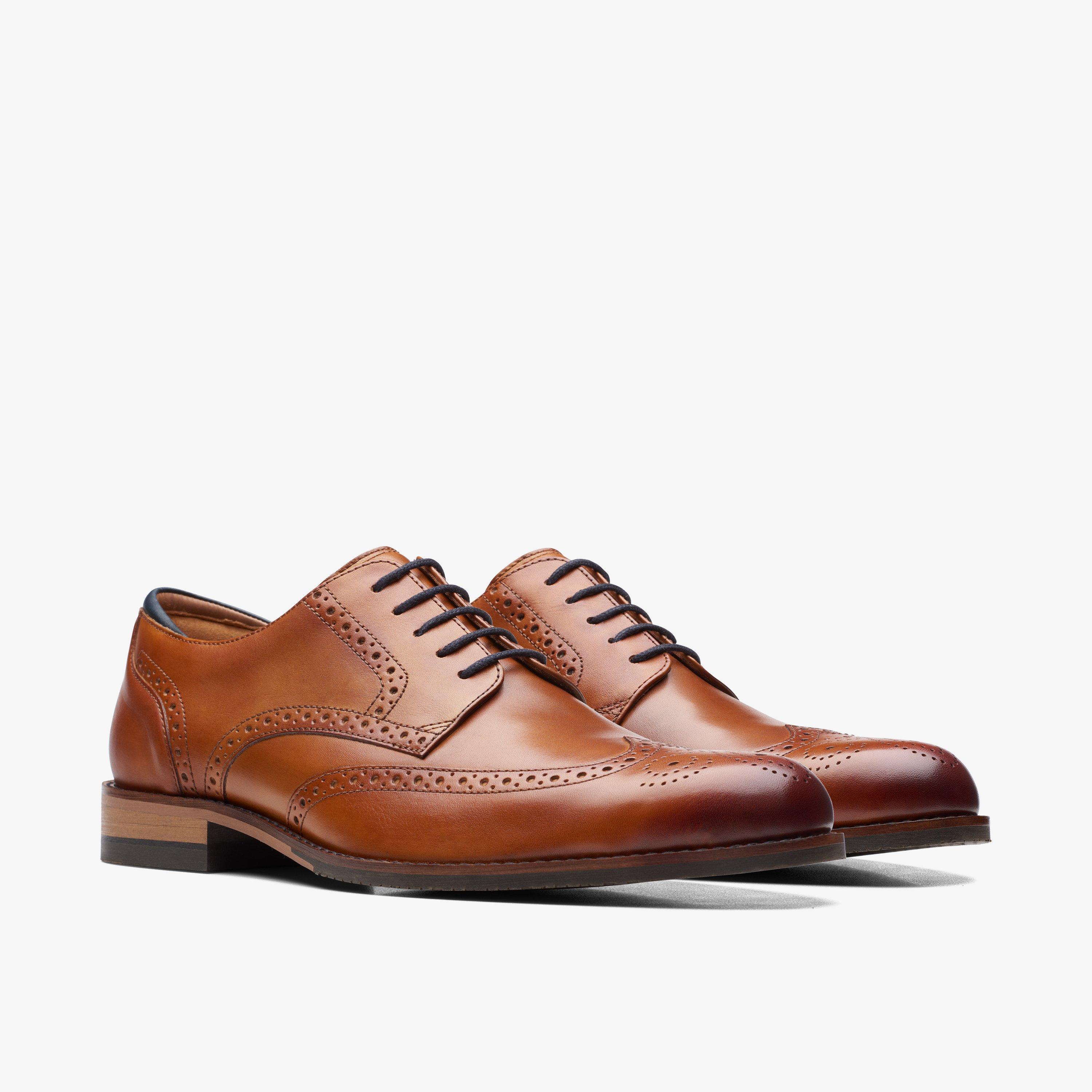 Mens dark best sale tan brogues