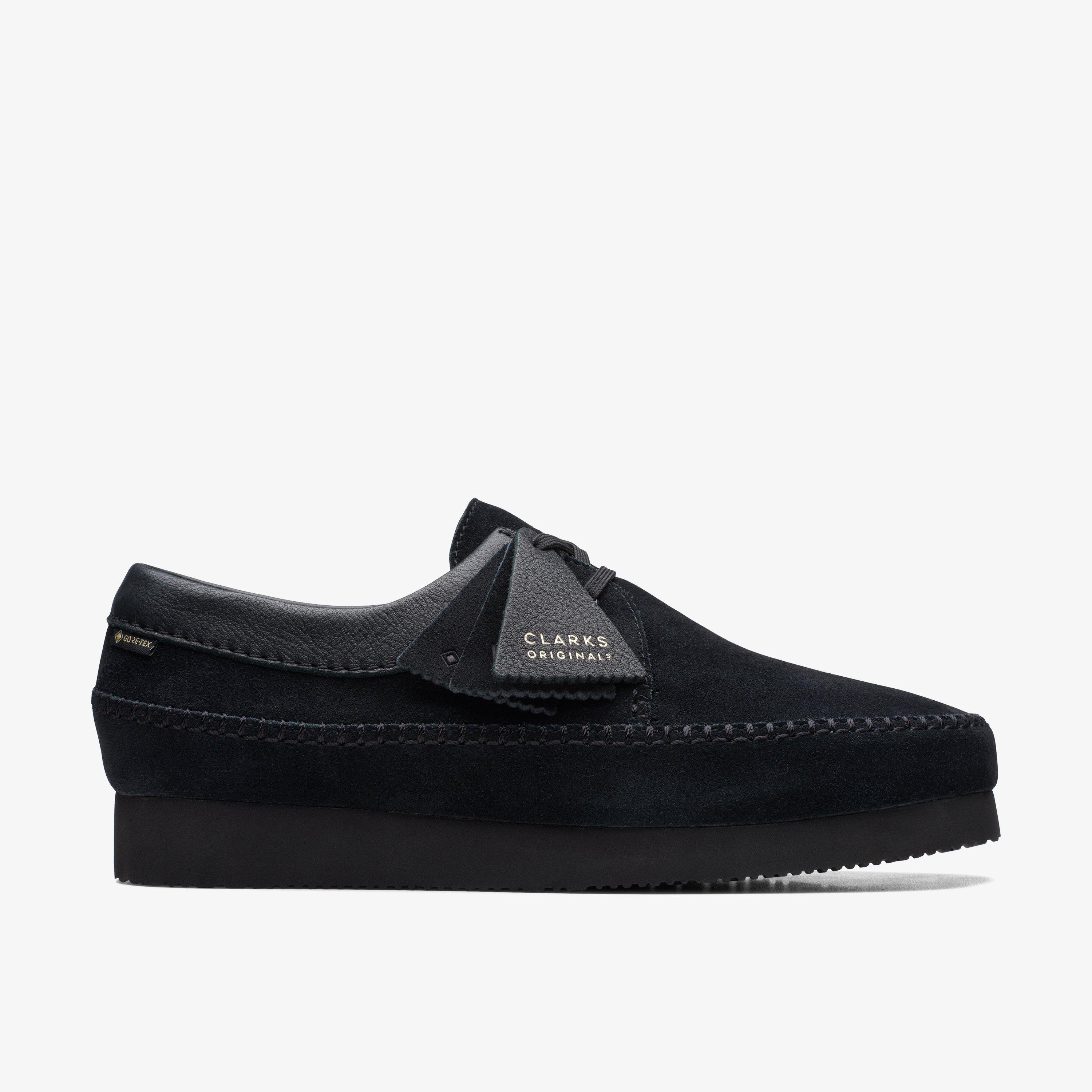 Mens Weaver GORE-TEX Black Suede Shoes | Clarks UK