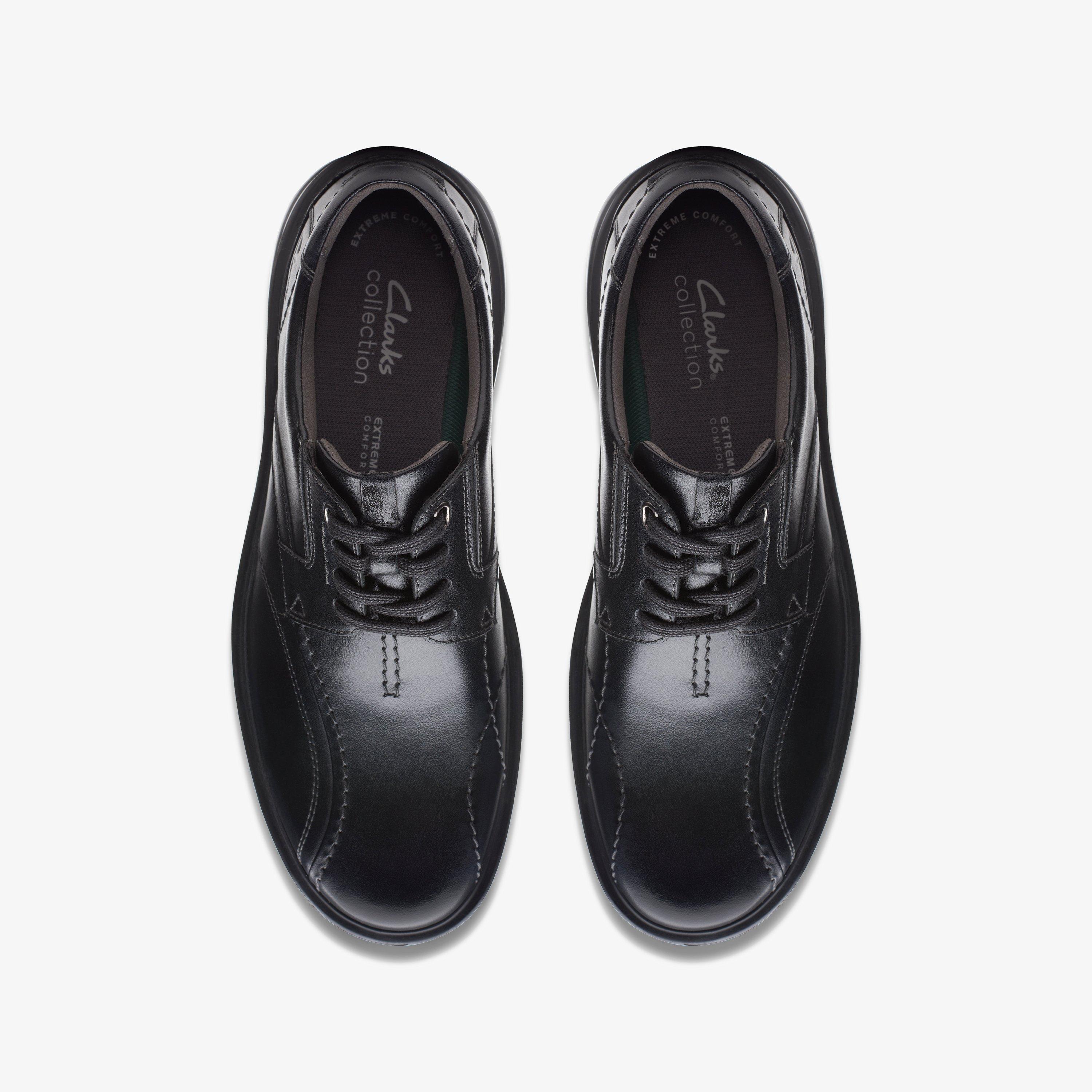 Clarks（クラークス）Banbury Lace　UK7/25cm Mens Solsbury Lace Black Leather Shoes | Clarks