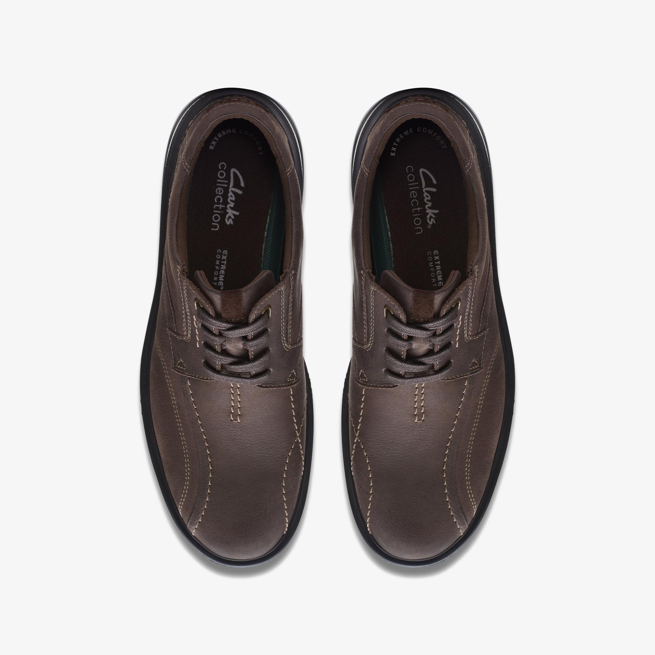 Mens Gessler Lace Dark Brown Leather Shoes | Clarks US