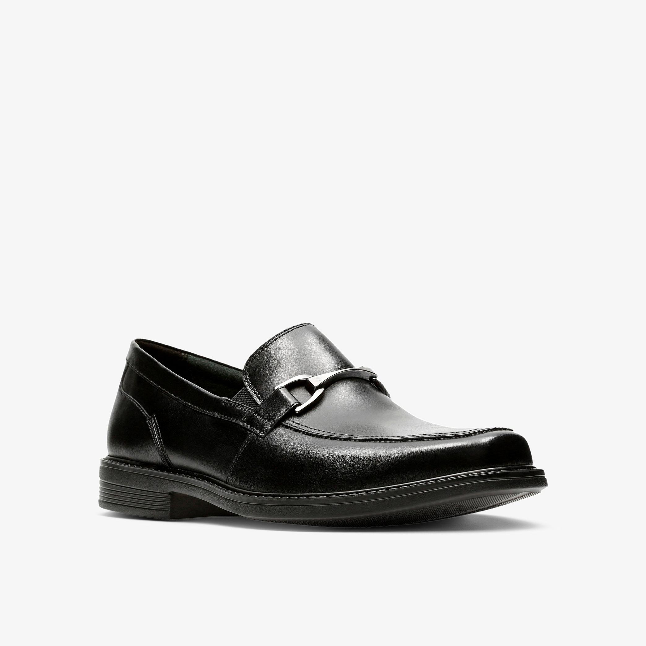 Laureate Step II Black Leather Loafers, view 3 of 5