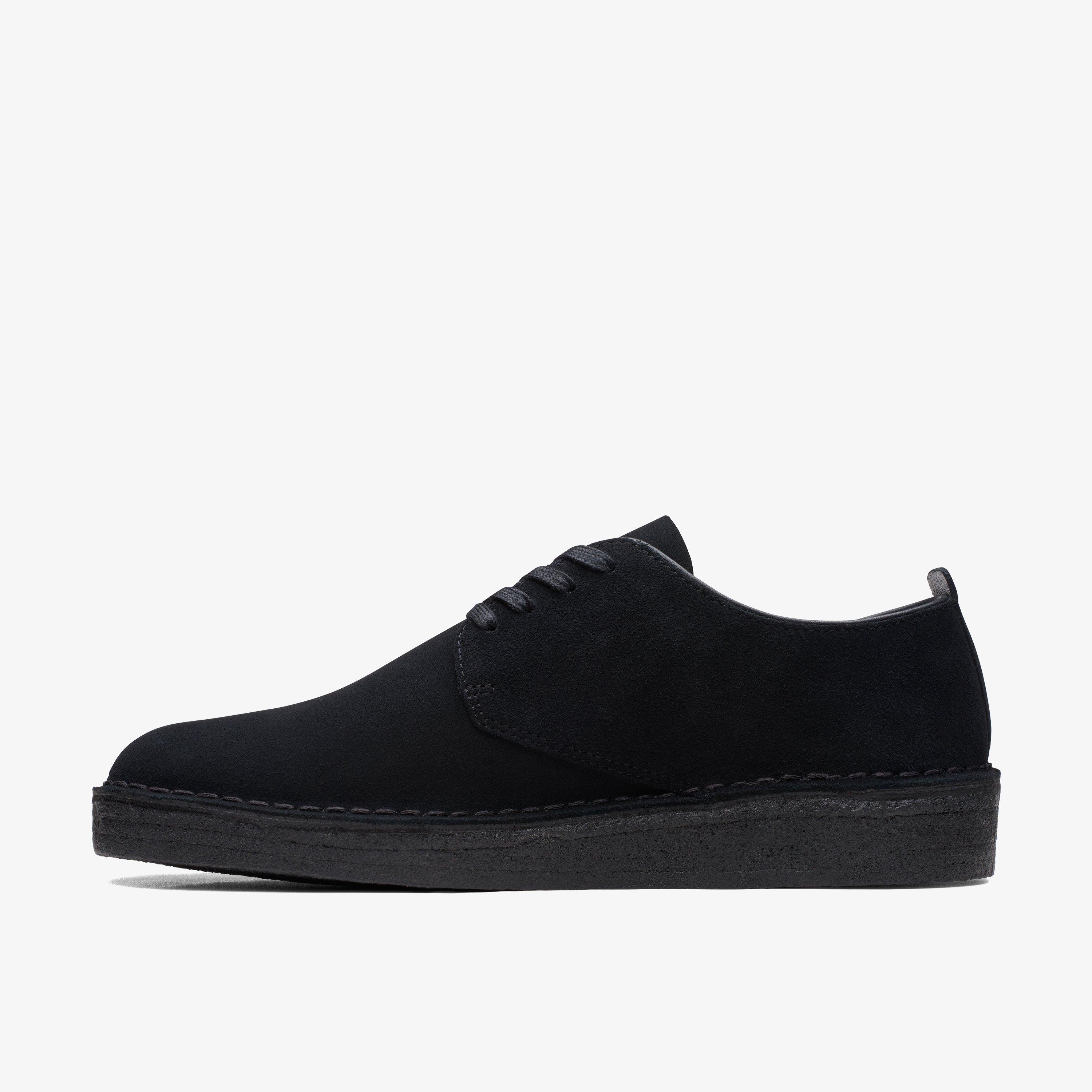 Mens Coal London Black Suede Lace Up Shoes