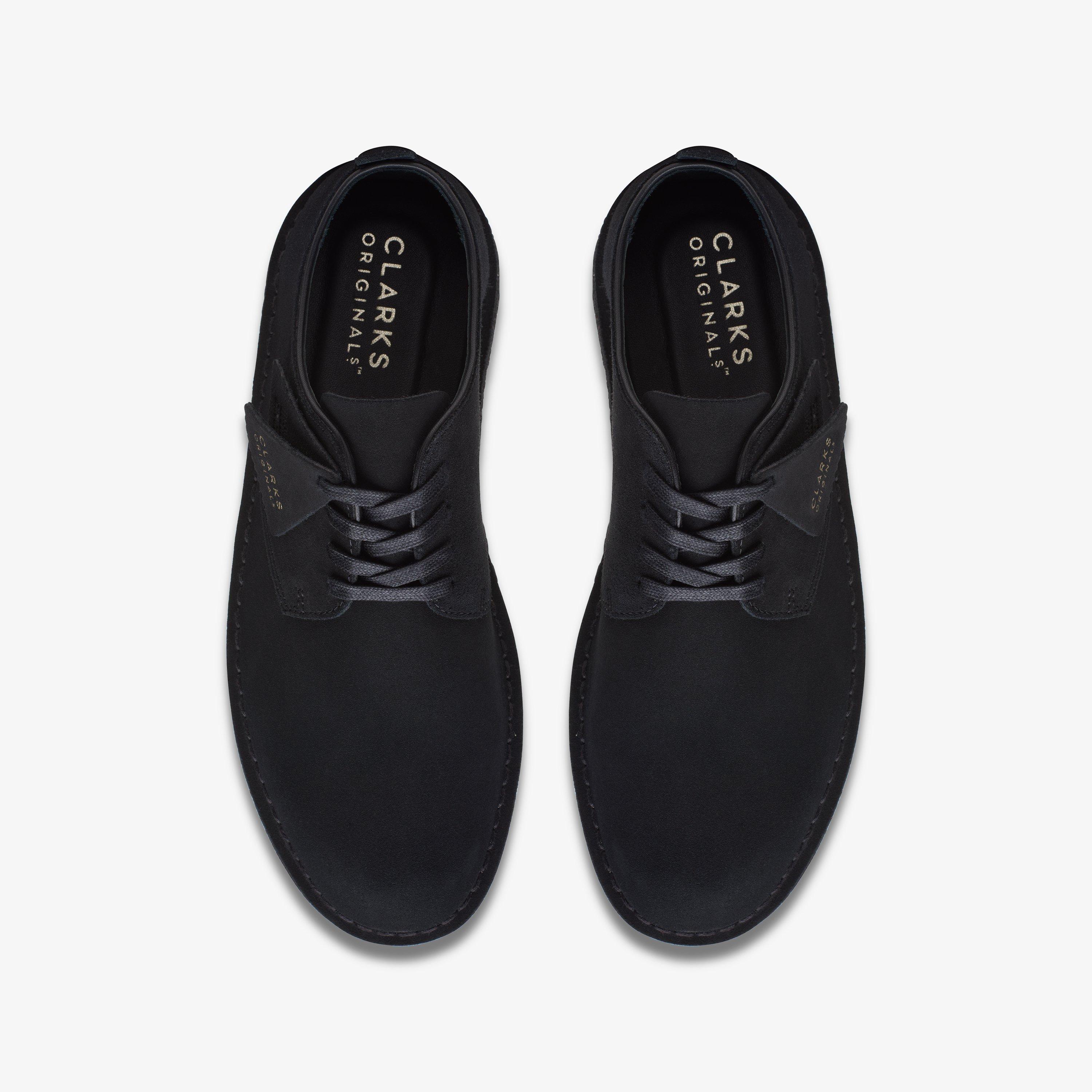 Clarks mens black store shoes