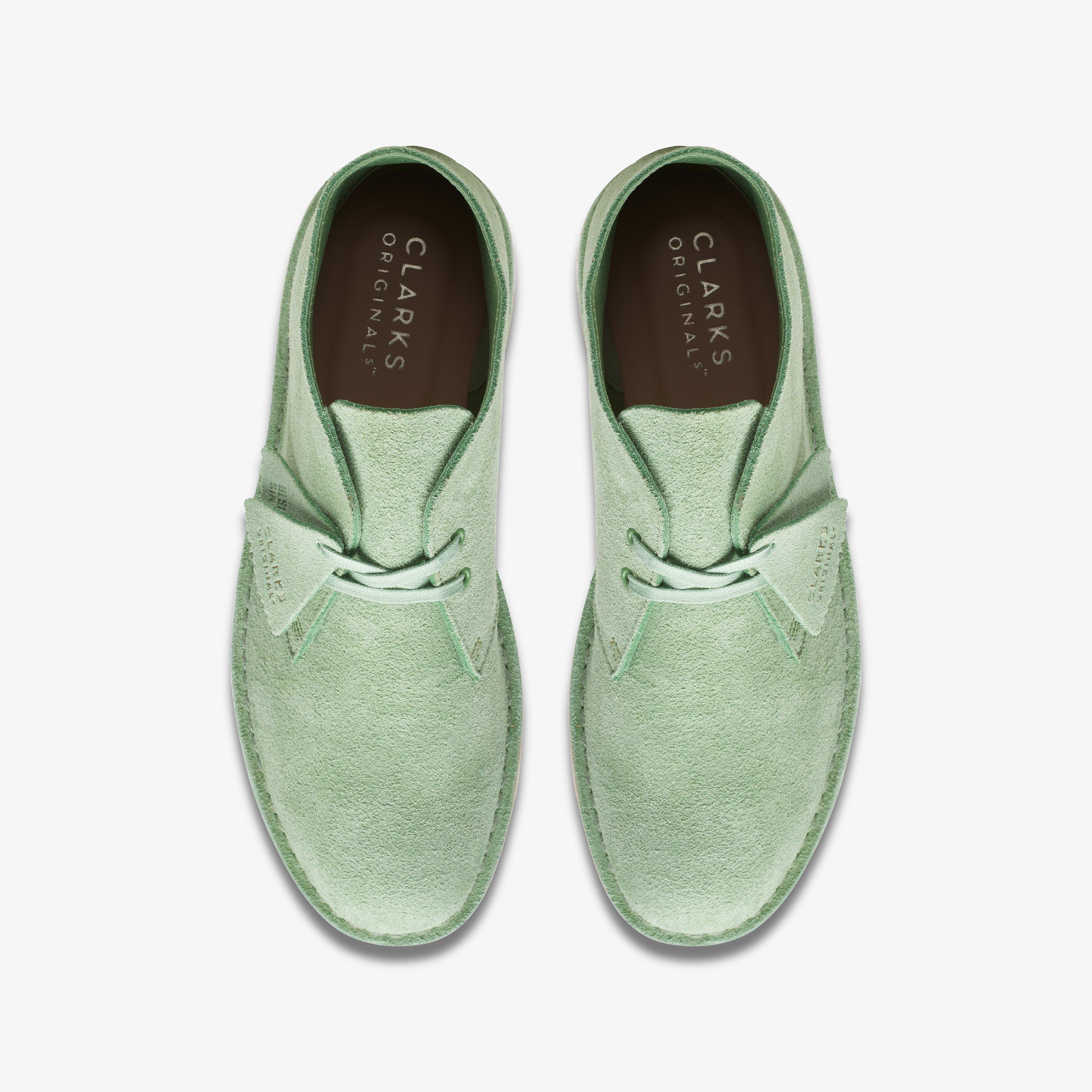 Mens Desert Boot Light Green Desert Boots Clarks Outlet