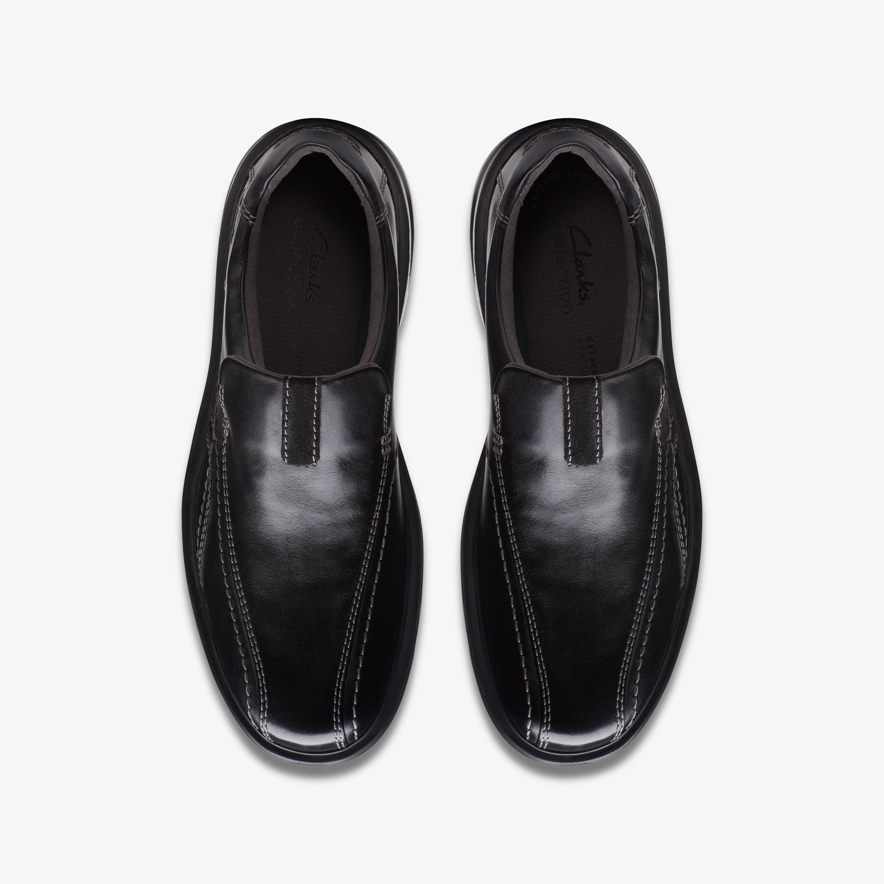 Clarks slip on leather on sale shoes