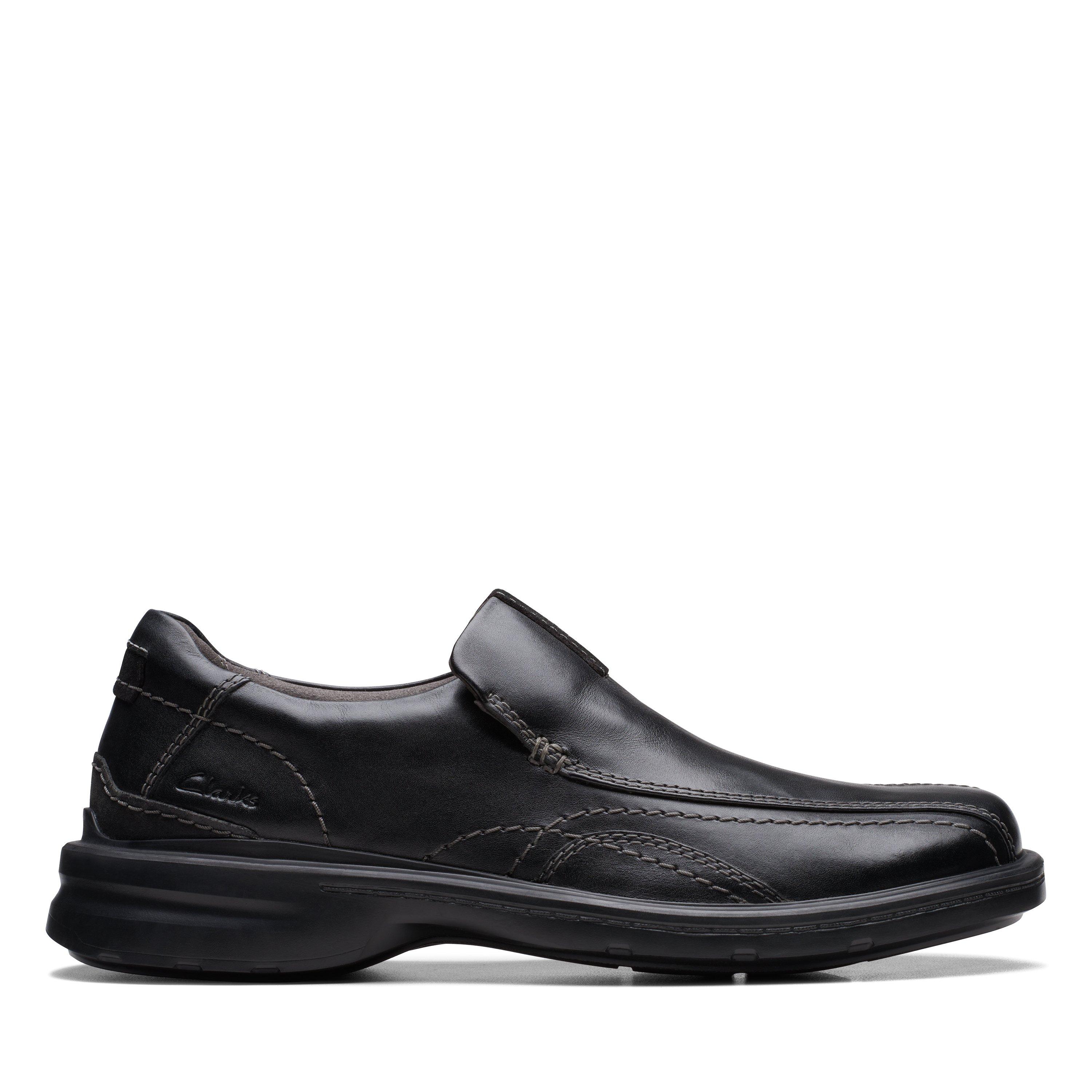 Clarks Mens Gessler Step Black Leather Casual,Dress Casual  display picture 2